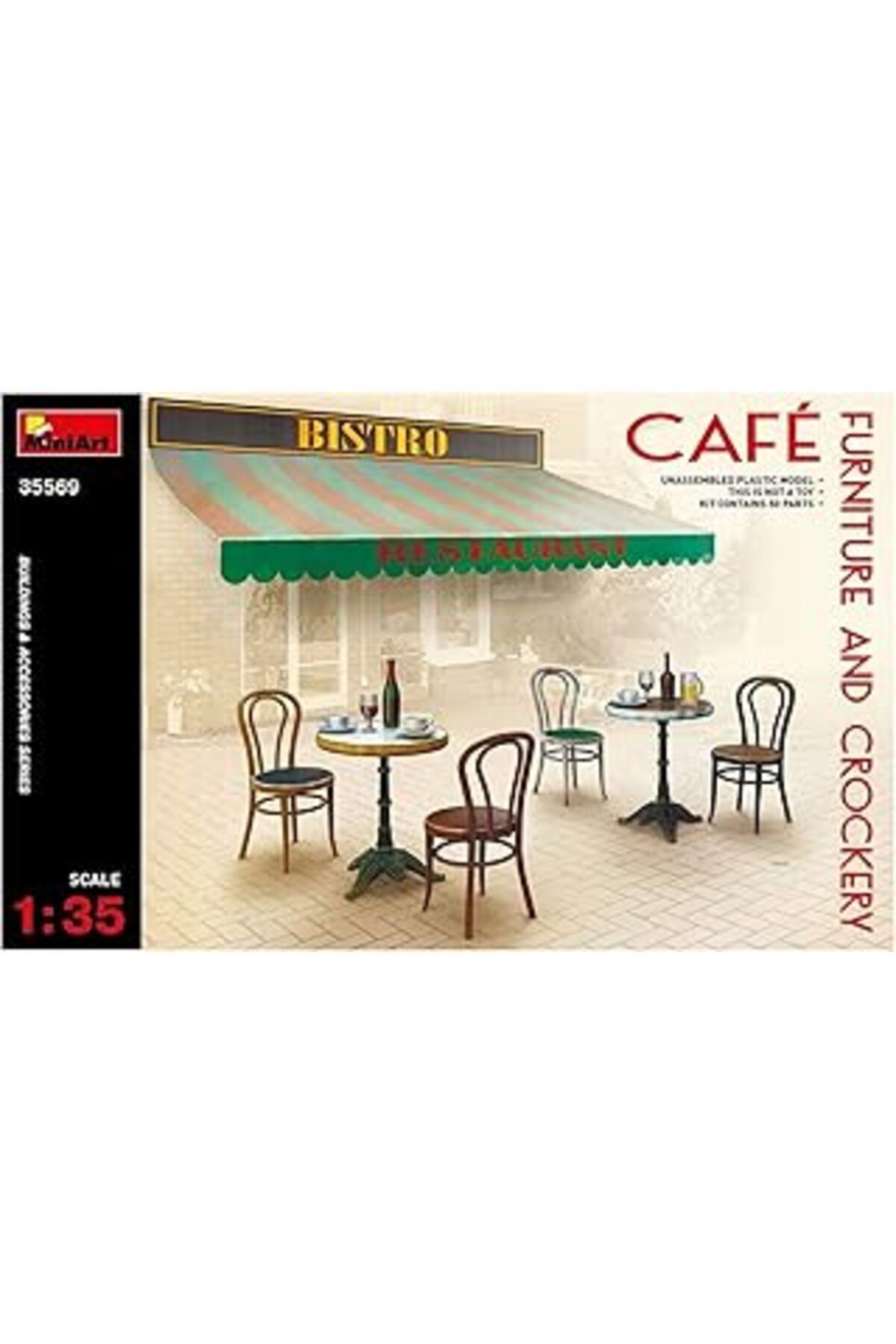 Mu Art Ahşap Miniart 35569 – Modellbauzubehoer Cafe Furniture Ve Crockery,
