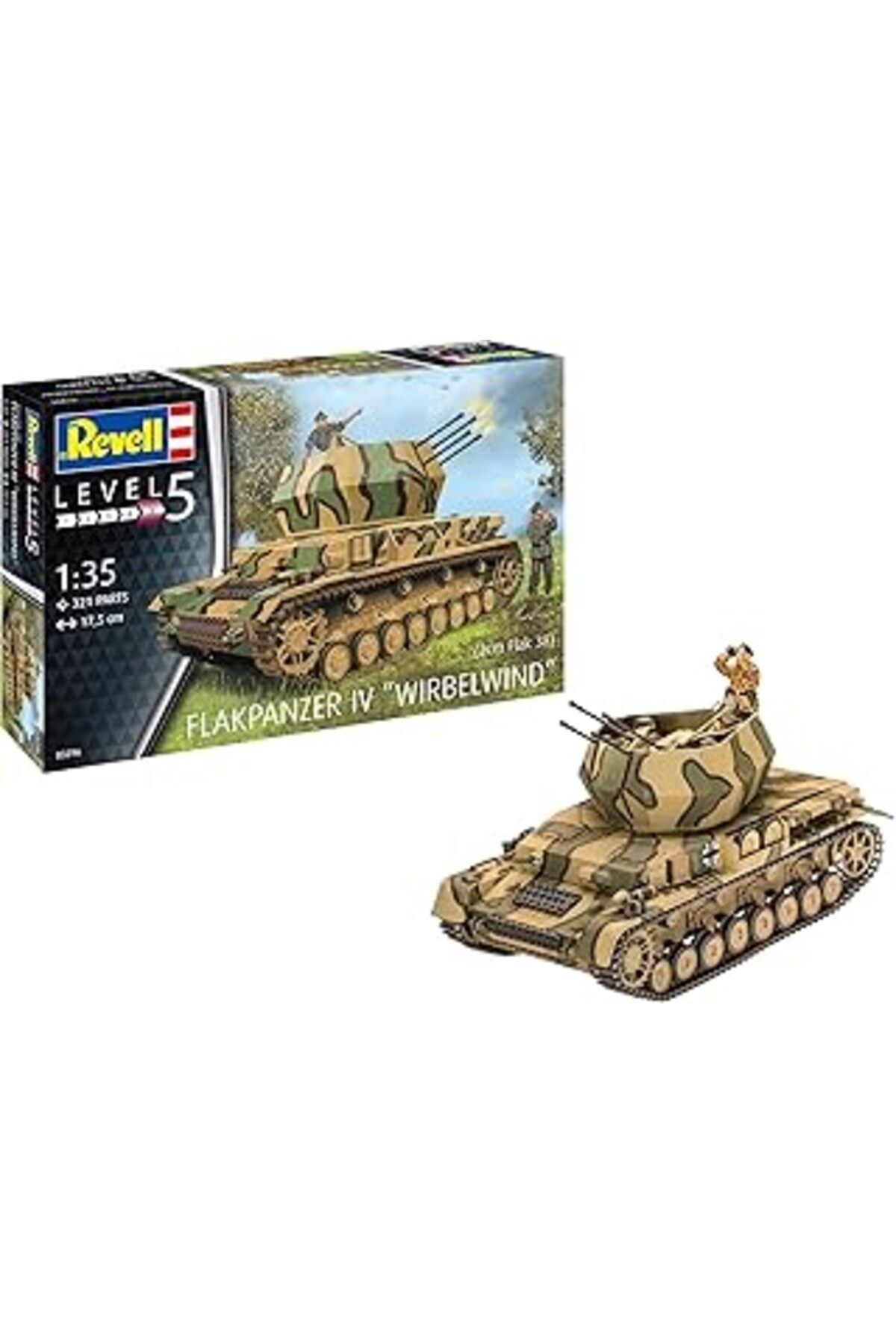 Mu Art Ahşap Revell Flakpanzer Iv "Wirbelwind" (2 Cm Flak 38)