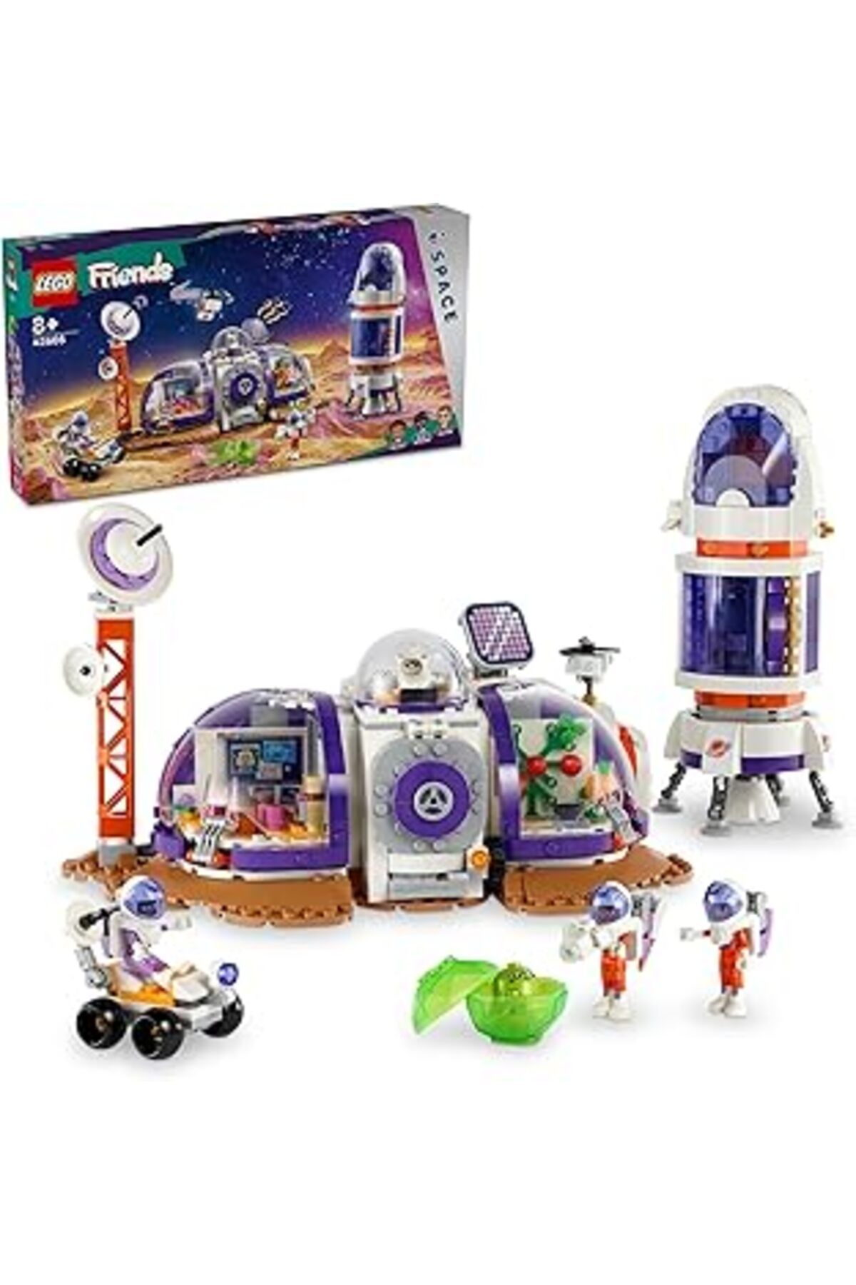 Mu Art Ahşap Lego Friends Mars Uzay Üssü Ve Roketi 42605-8 Yaş Ve Üzeri Çocuklar Için 4 Karakter İçeren Yaratıcı