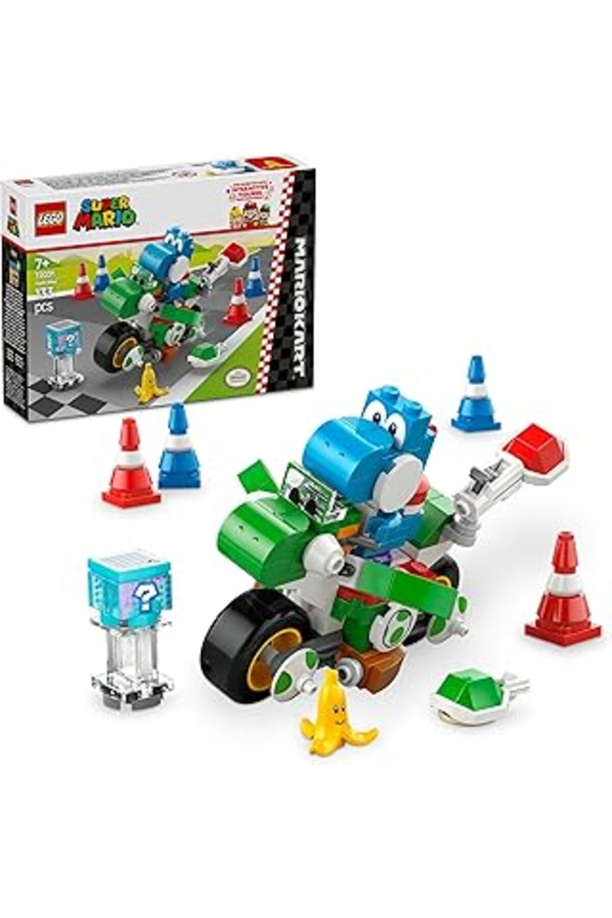 Mu Art Ahşap Lego Super Mario: Mario Kart – Yoshi Bike 72031, 7 Yaş Ve Üzeri Erkek Ve Kız Çocukları Ve Oyuncular