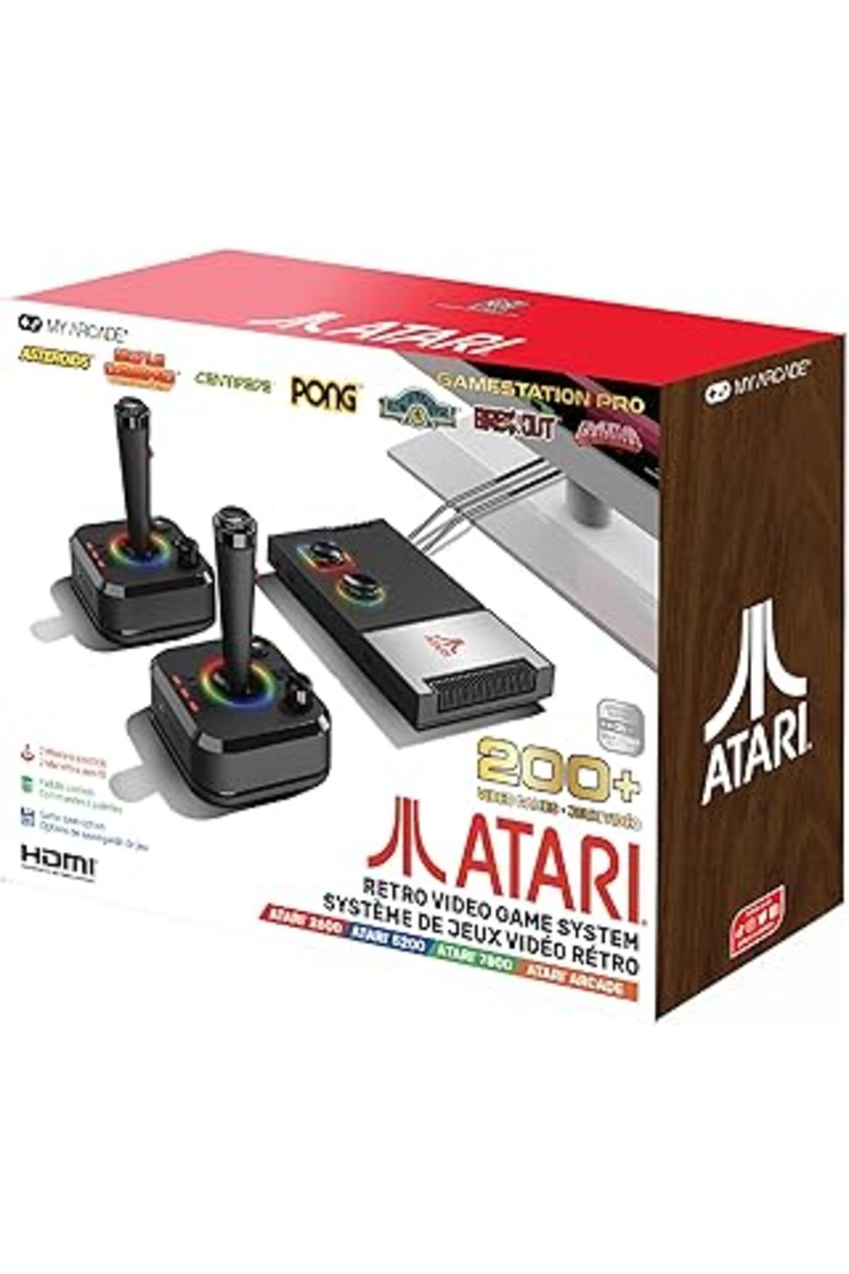 Mu Art Ahşap My Arcade Gamestation Atari Retro Konsol 200 Oyun