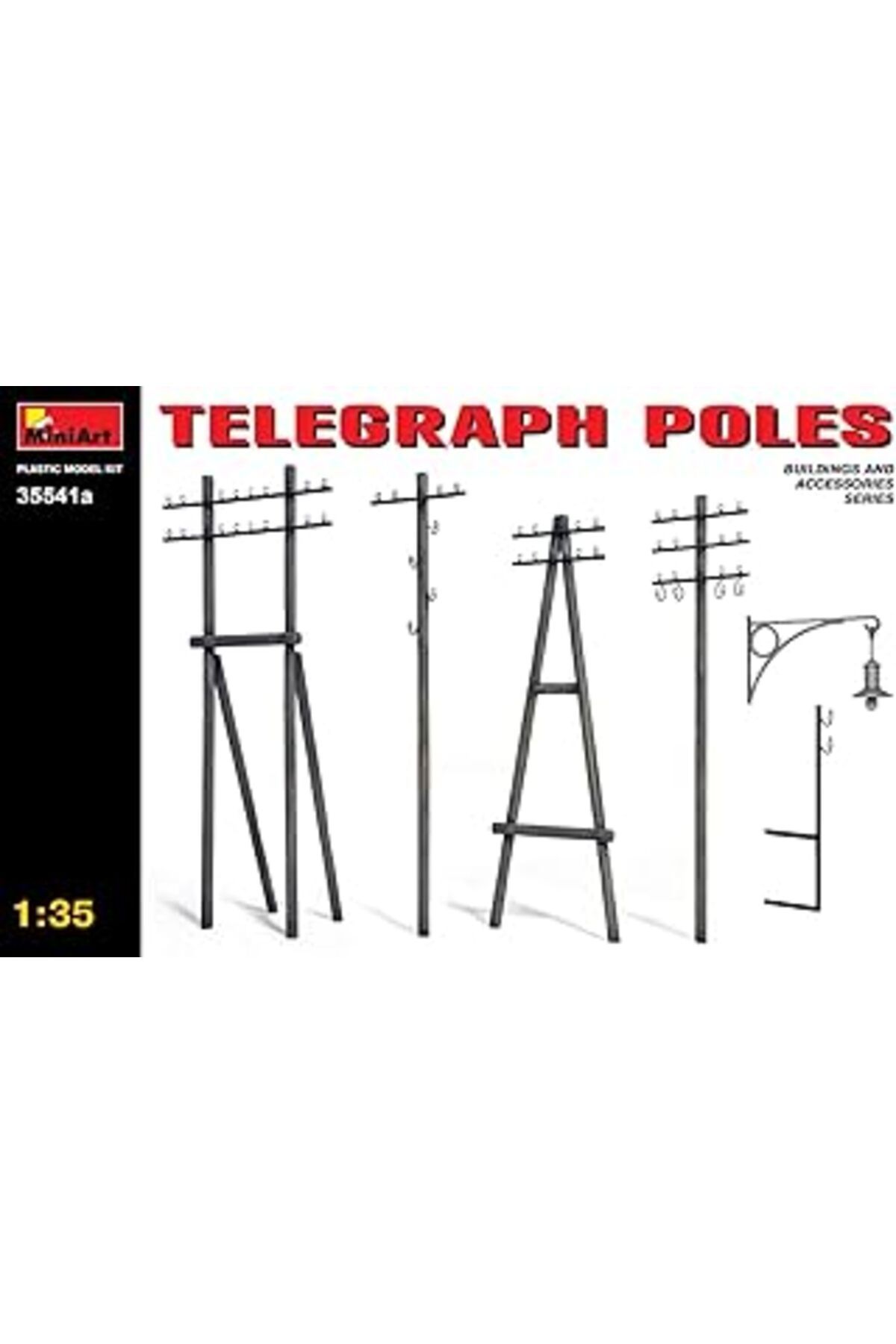 Mu Art Ahşap Miniart 35541A 1:35 Telgraf Direkleri