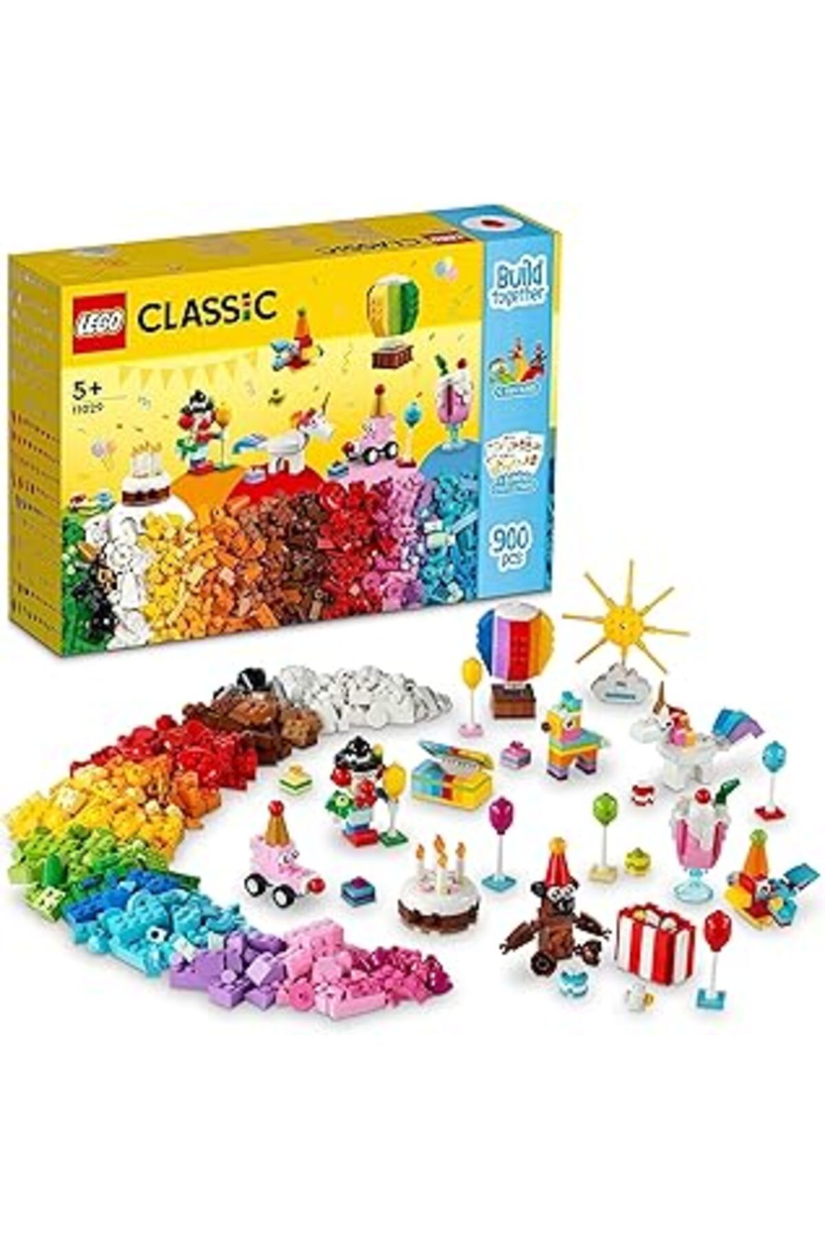 Mu Art Ahşap Lego® Classic Yaratıcı Parti Kutusu 11029-5 Yaş Ve Üzeri Çocuklar Için Ailece Yapıp Oynanabilecek Y