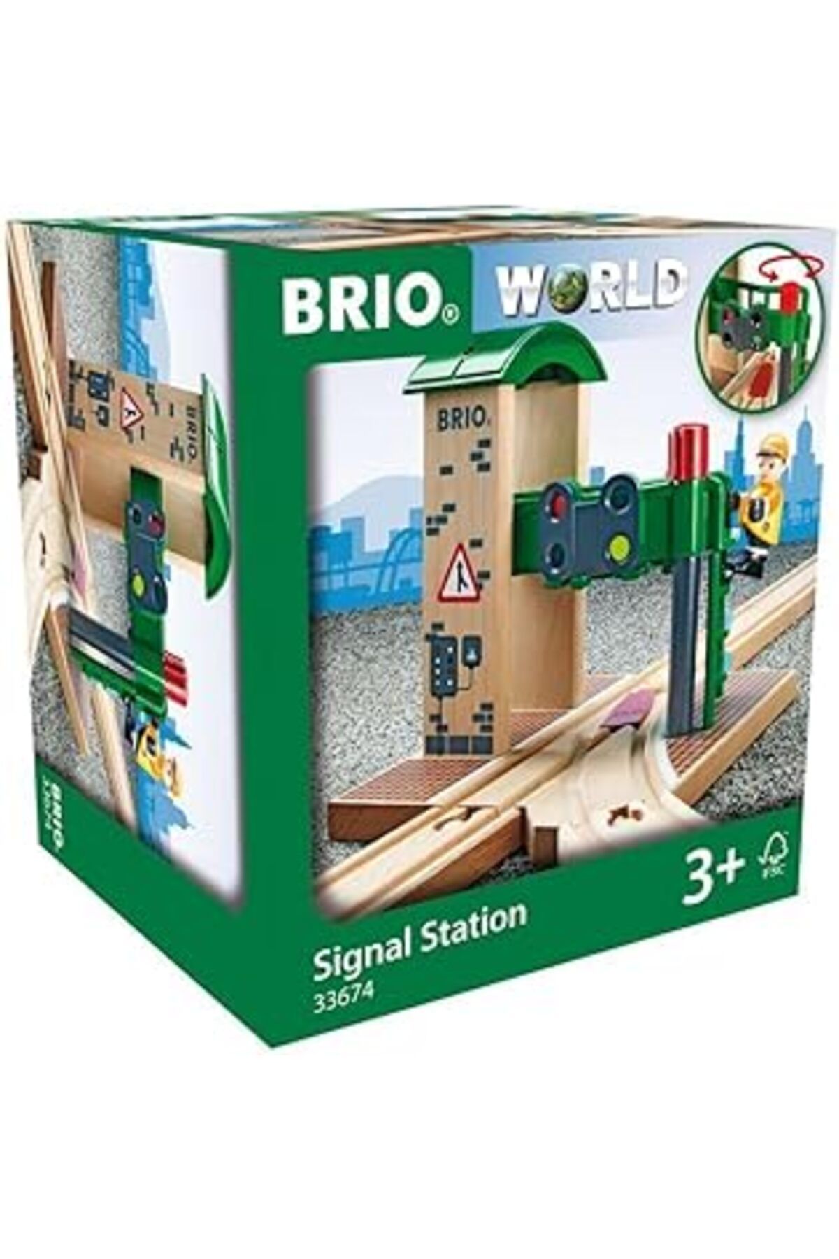 Mu Art Ahşap Brio Sinyal İstasyonu-33674