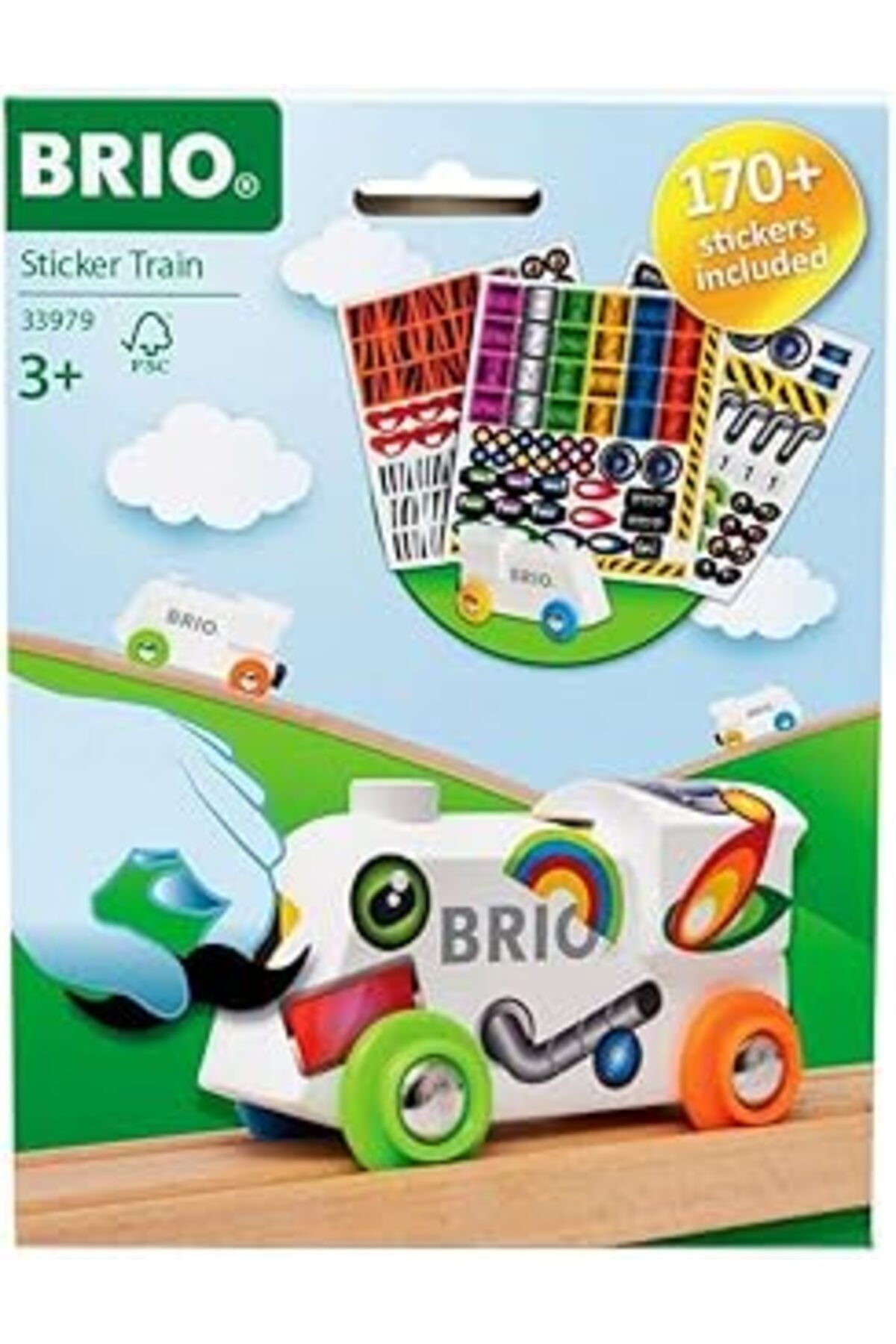 Mu Art Ahşap Brio, Yapıştırmalı Tren, Oyuncak