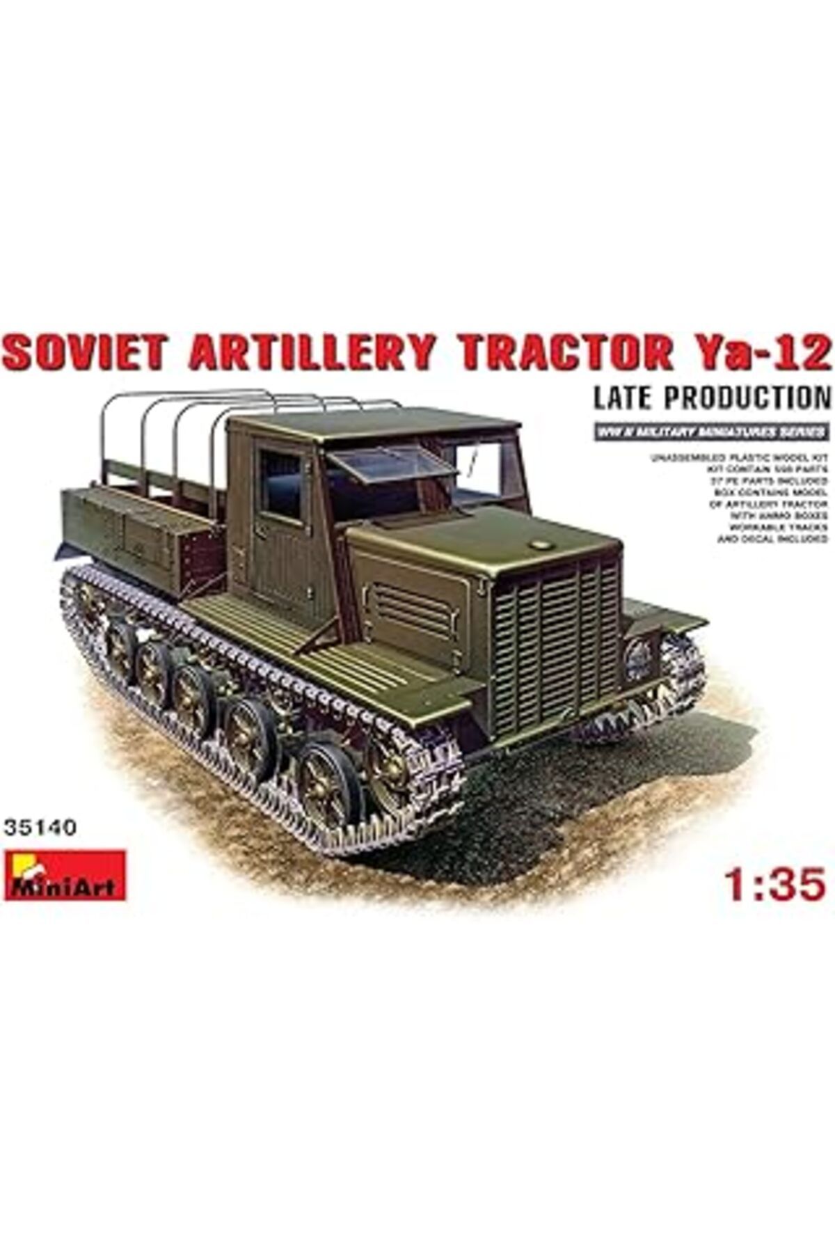 Mu Art Ahşap Miniart 35140 – Ya-12 Late Production Soviet Artillery Tractor