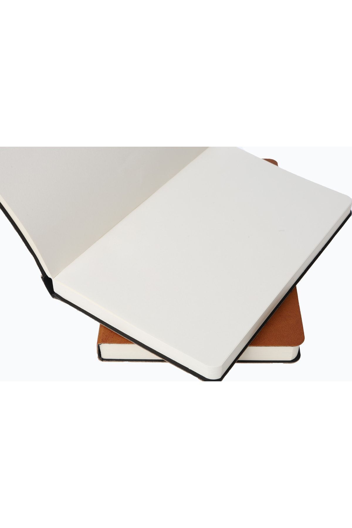Fark Tanıtım-Unlined Notebook, Tan Thermo Leather Cover Unlined Notebook, 128 Sheets, A5 Notebook 7