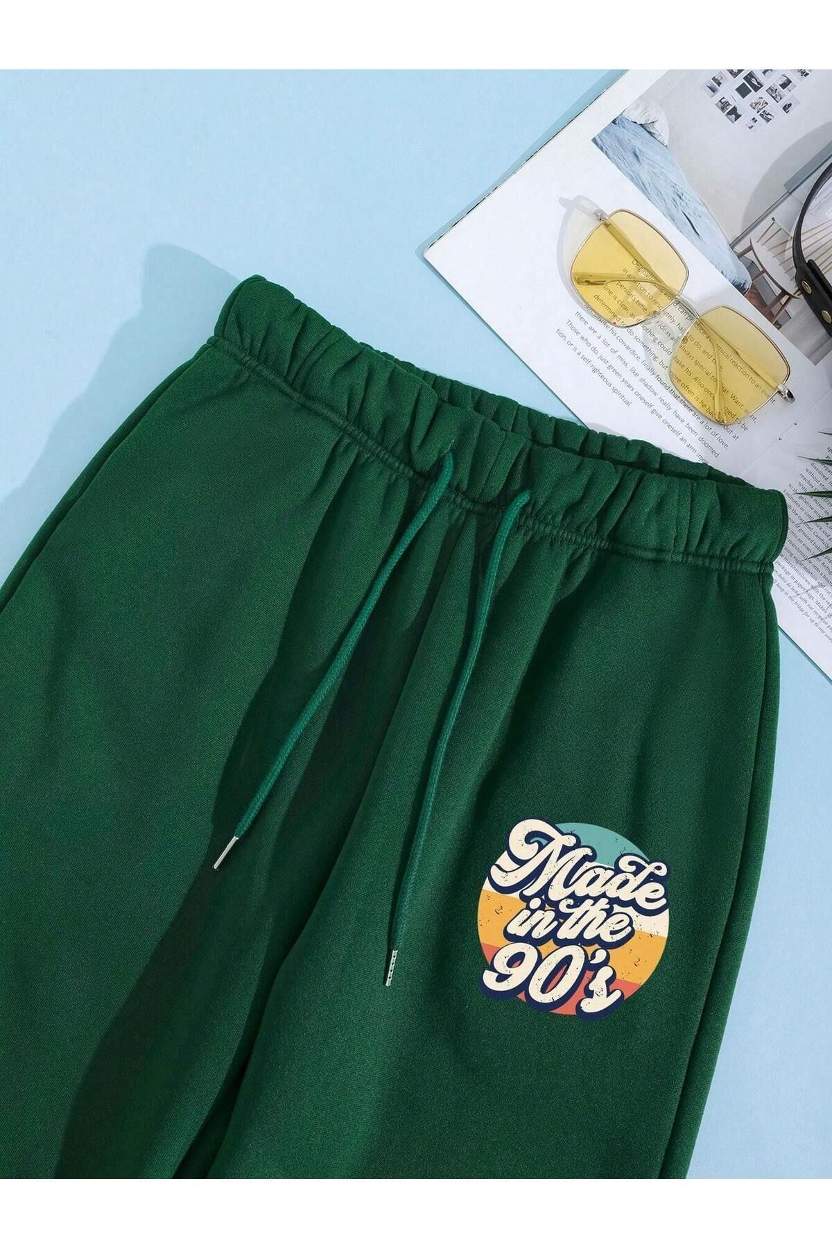 VBSVİBES-costum alb-verde de jos sus MADE IN 90'S 3