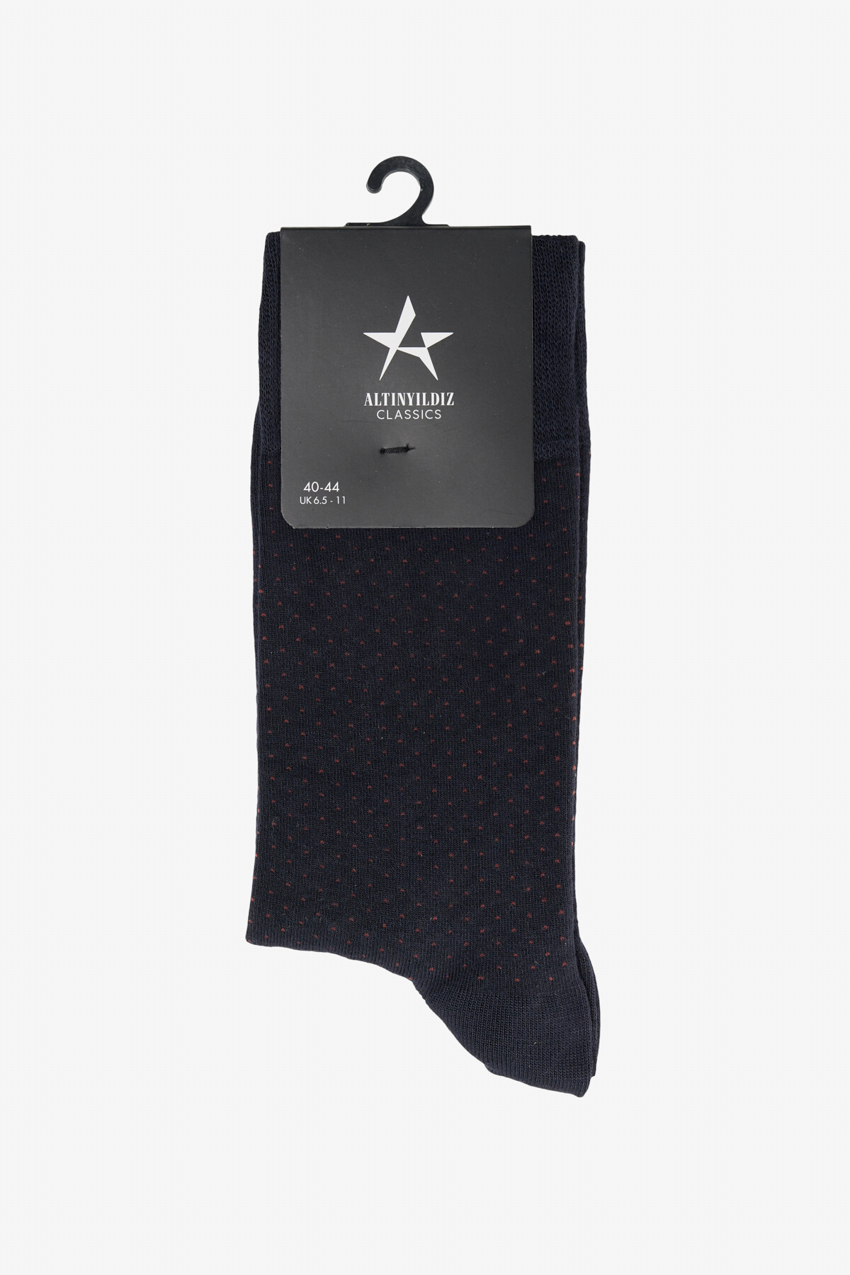 Erkek Lacivert-Gri Desenli Tekli Çorap