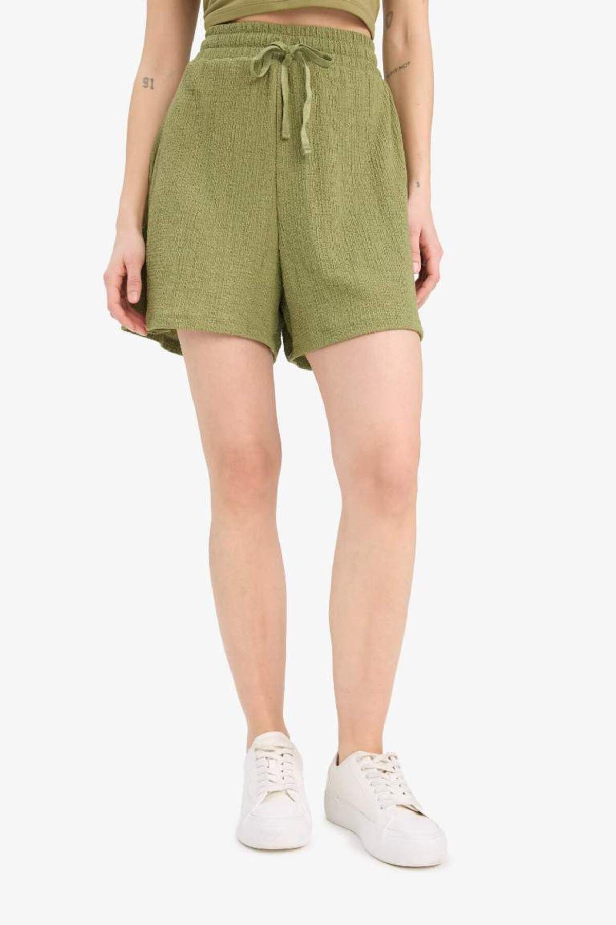 DeFacto-Cool Loose Fit Wrap Shorts A6223Ax25Sm 4