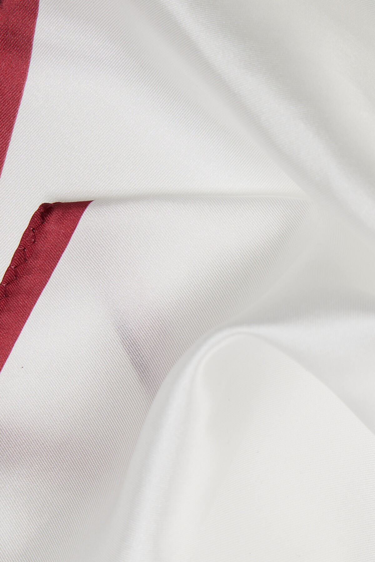 ALTINYILDIZ CLASSICS-Men's White-Burgundy Patterned Handkerchief 3