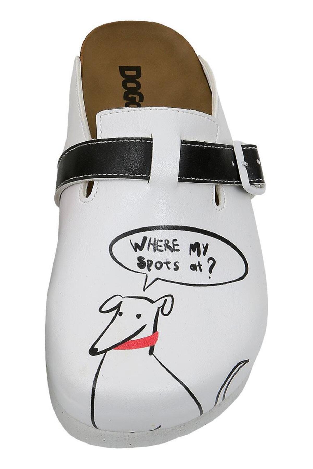 Dogo-Women's Vegan Leather Multicolor Slippers - Where My Spots at Design 5