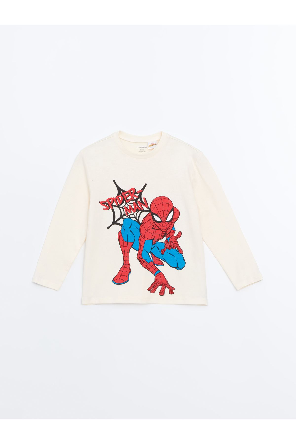LC Waikiki Koszulka Dla Chłopca Z Okrągłym Dekoltem I Nadrukiem Spider-mana Mężczyzna - 3–4 years