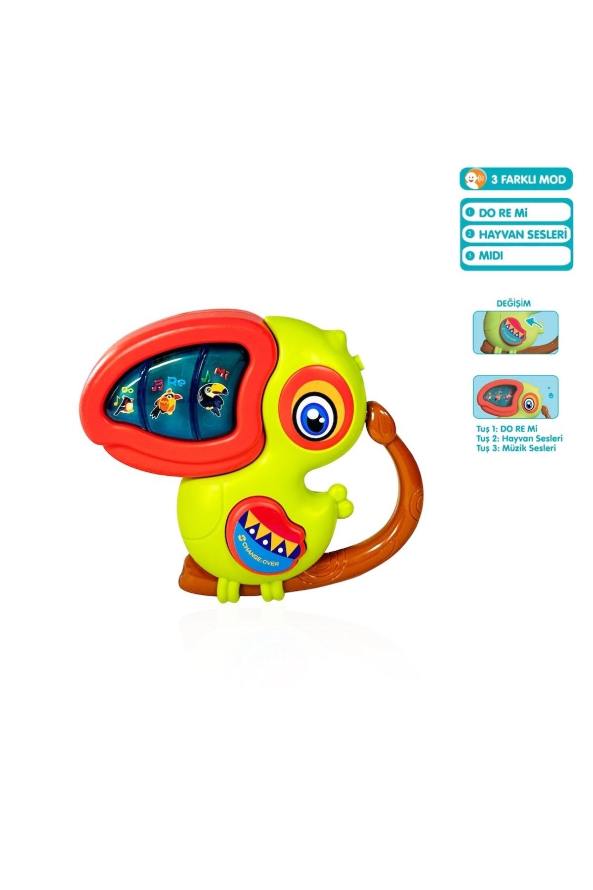 Can Toys Işıklı ve Müzikli Kuş Bebek Piyanosu