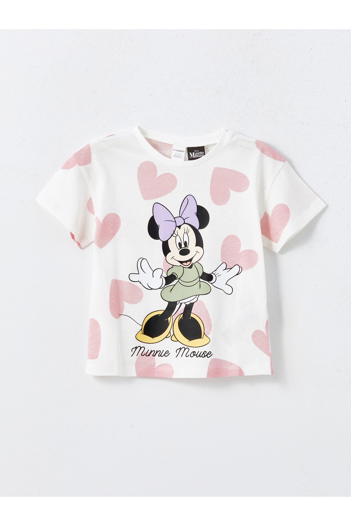 LC Waikiki Dievčenské tričko Crew Neck s potlačou Minnie Mouse