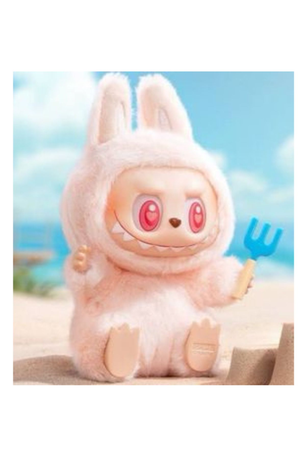 Pop Mart-Cute Monster Plush Keychain –Kawaii Hanging Bag Charm, Soft Vinyl Figure girls and boys toy 5