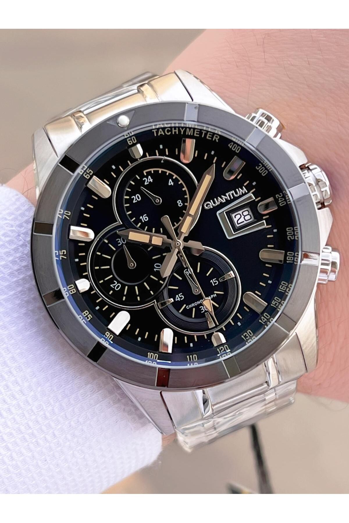 Quantum-Steel Cord Inner Dial Functions Active 10 Atm Men Wristwatch Eq.1067.560 1