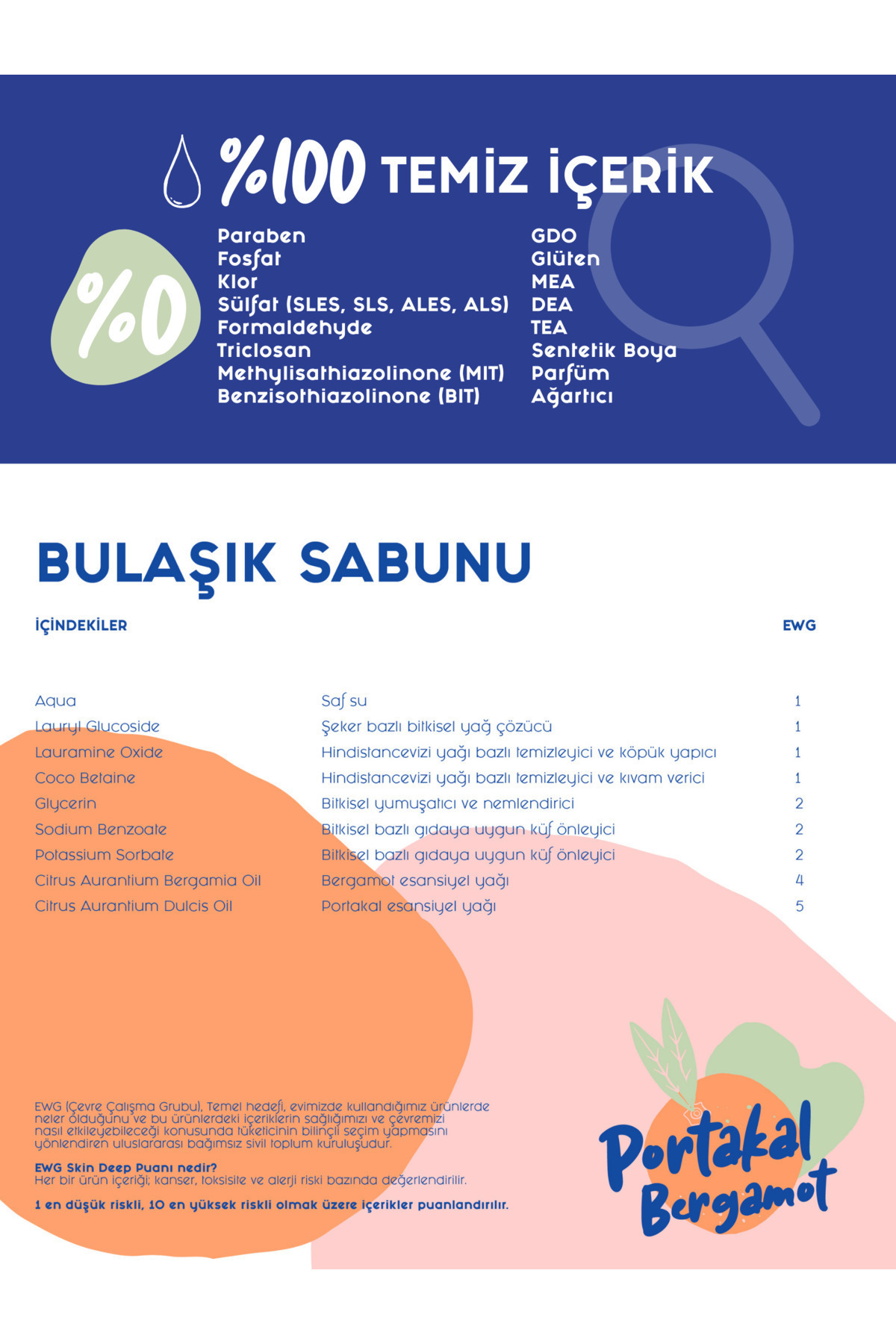 Lindos Doğal Elde Bulaşık Deterjanı %100 Bitkisel Güçlü Ekonomik Portakal&bergamot Yağlı - 5L fotoğrafı 3 (önizleme)