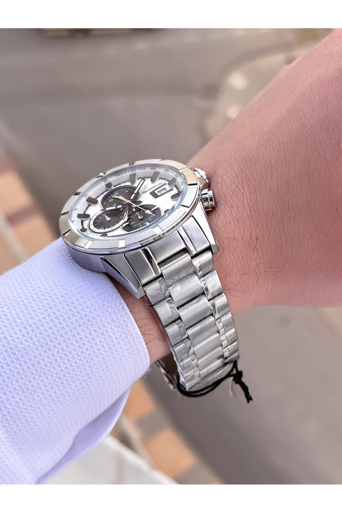 Quantum-Steel Cord Inner Dial Functions Active 10 Atm Men Wristwatch Eq.1067.330 3