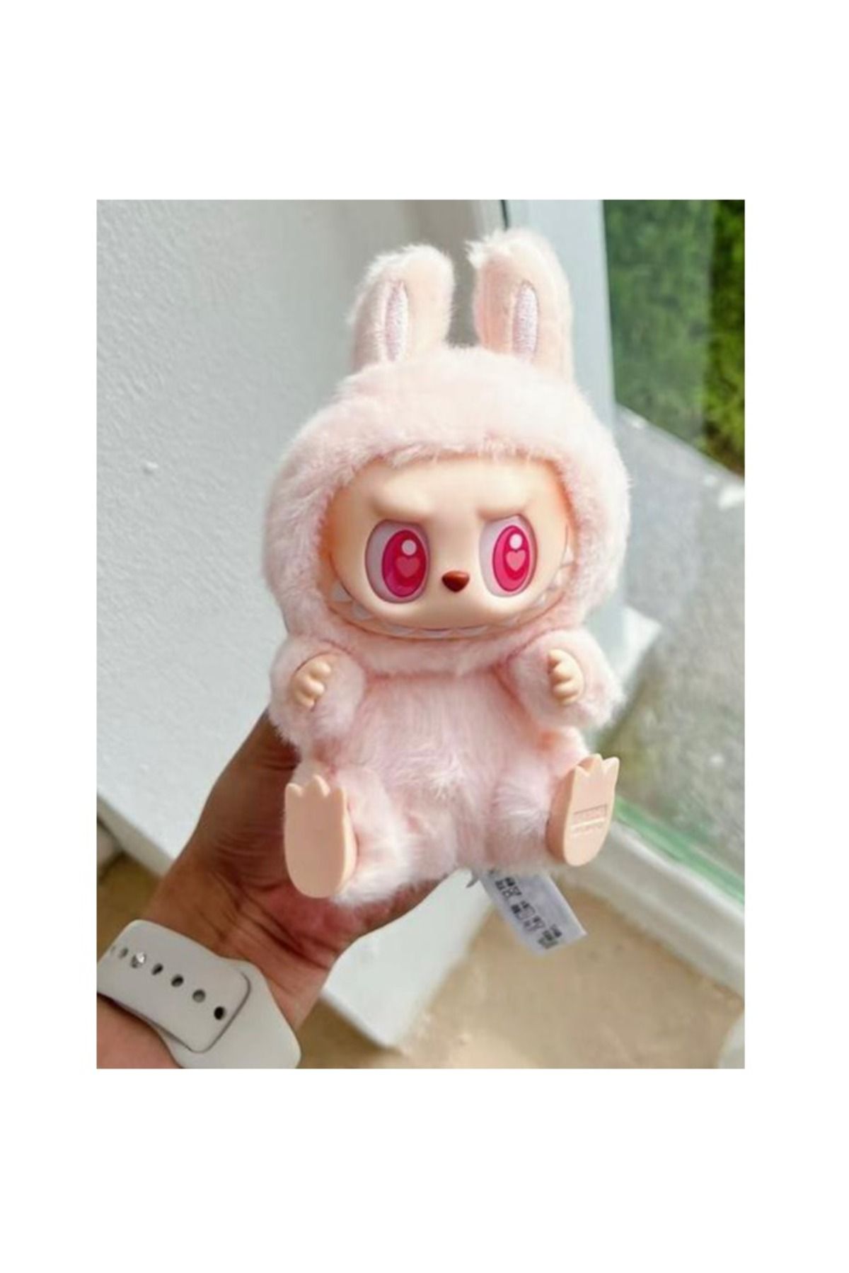 Pop Mart-Cute Monster Plush Keychain –Kawaii Hanging Bag Charm, Soft Vinyl Figure girls and boys toy 3