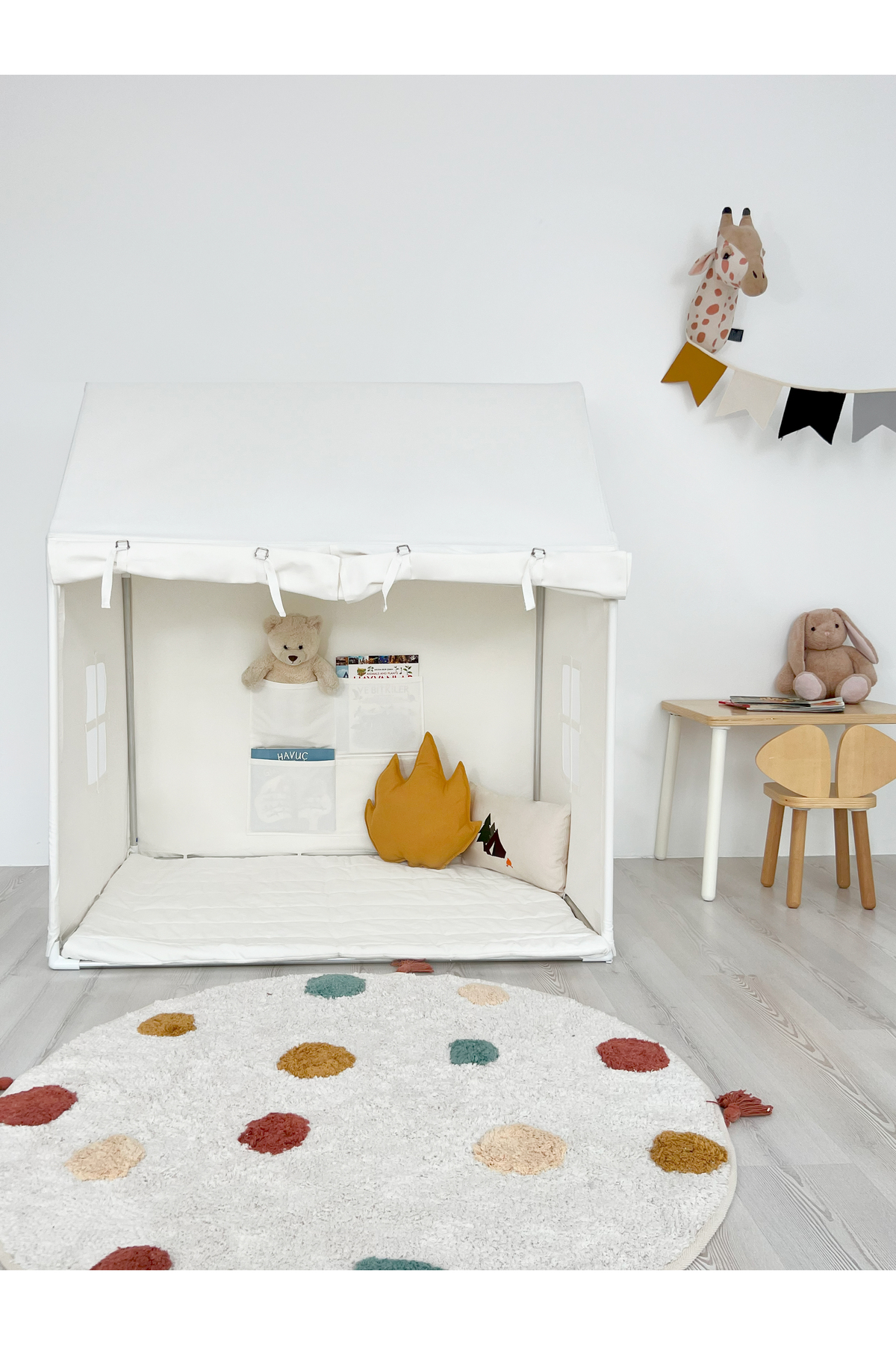 PAMUKA Twin Oyun Evi - White fotoğrafı 3 (önizleme)