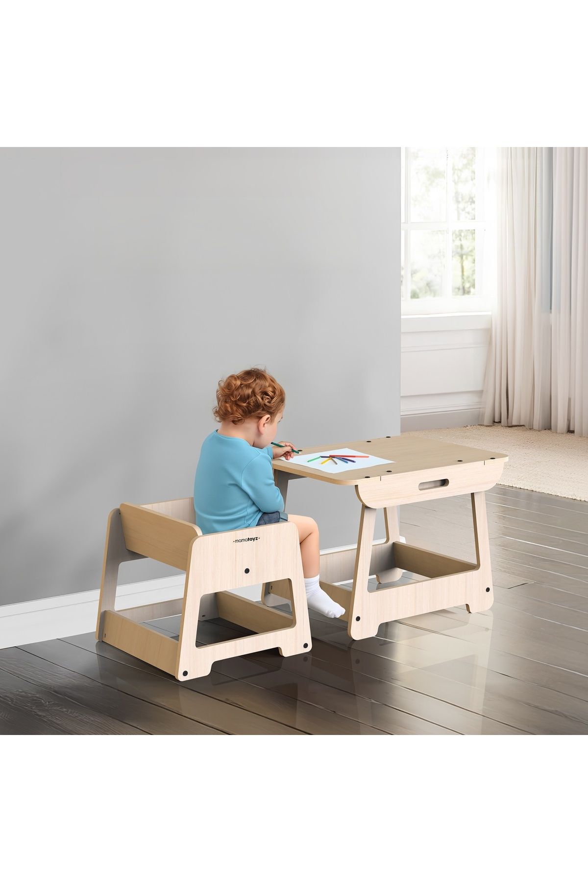 MAMATOYZ-2-in-1 changing table that can be transformed into an activity table, MamaToyz 6
