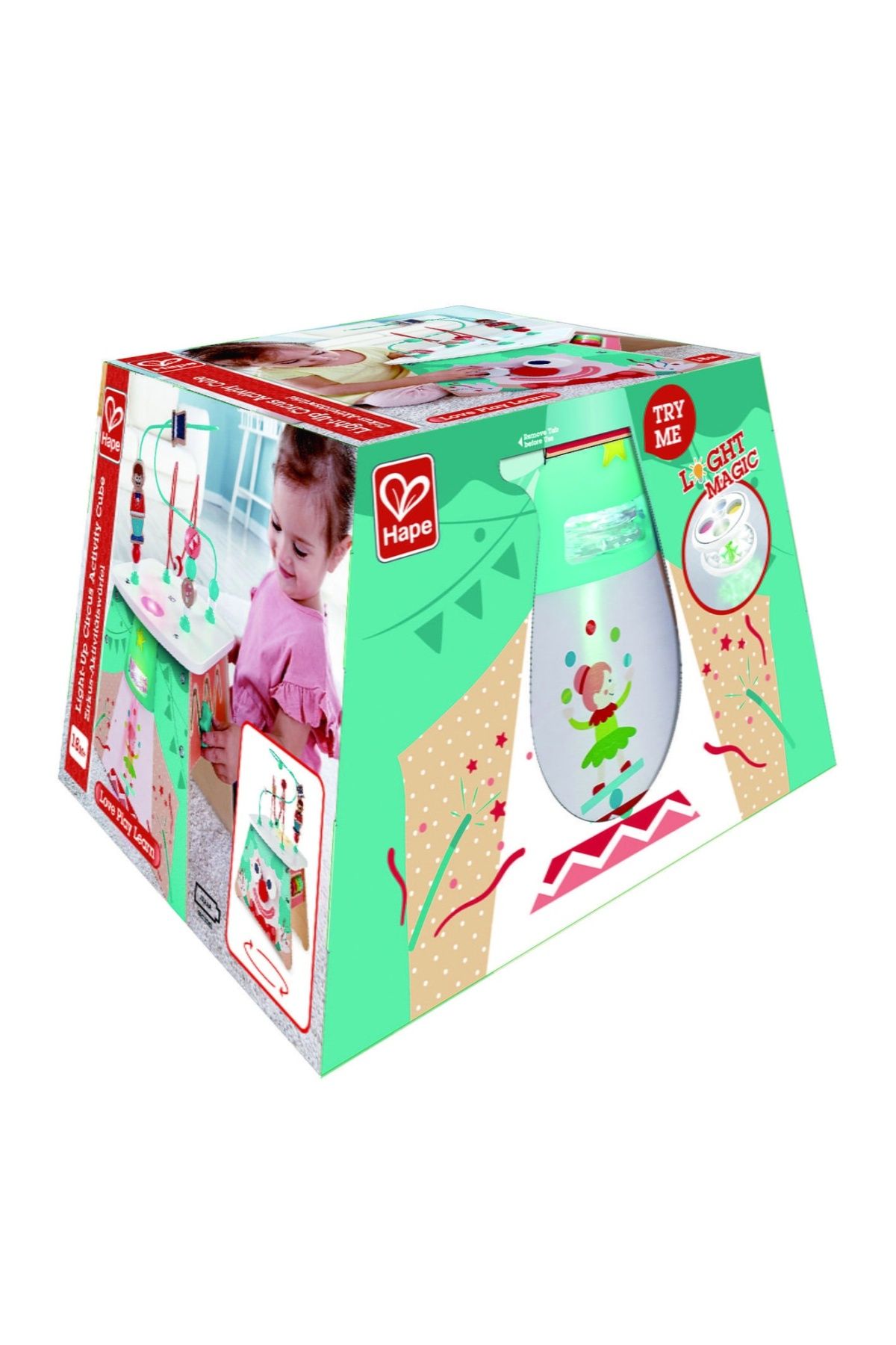 Hape-Wooden toy - Circus activity center with lights 6