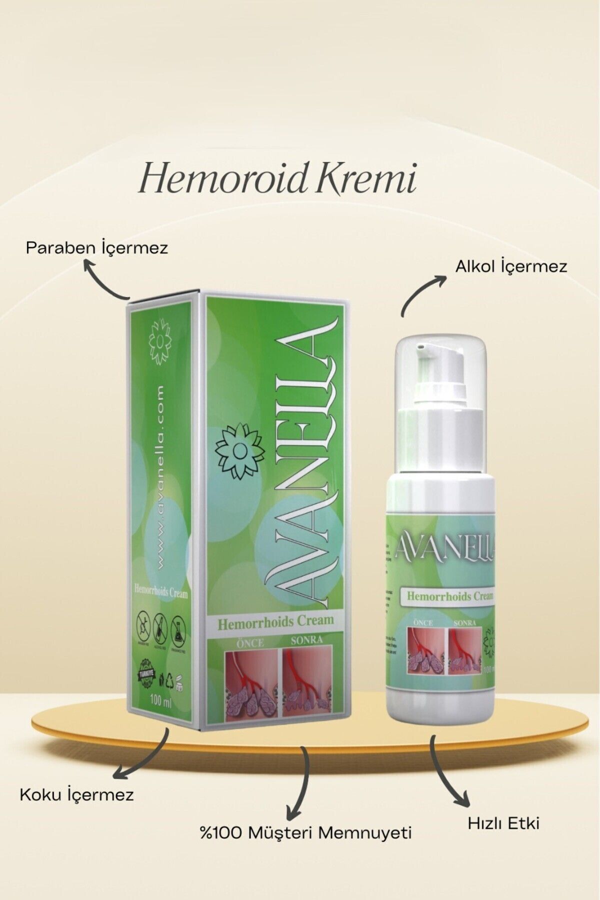 Avanella-2-Pack H.Emoroid B.Asur Cream 100Ml+100Ml 2
