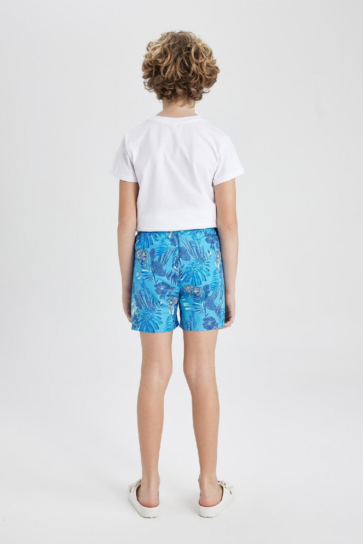DeFacto-Boy's Patterned Swim Shorts B7434a824hs 7