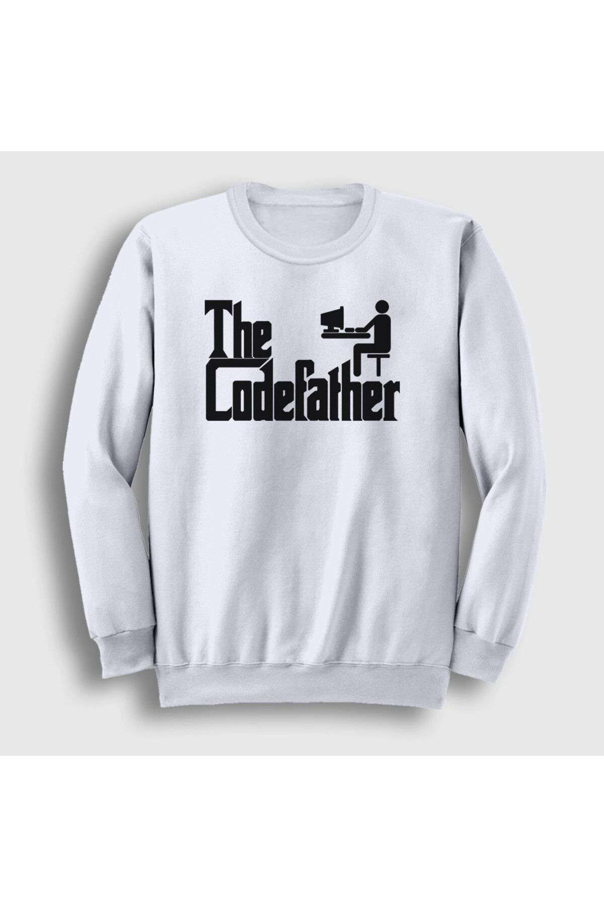 Presmono-Φούτερ Unisex White Codefather Software Coder Hacker 530089 ττ 1