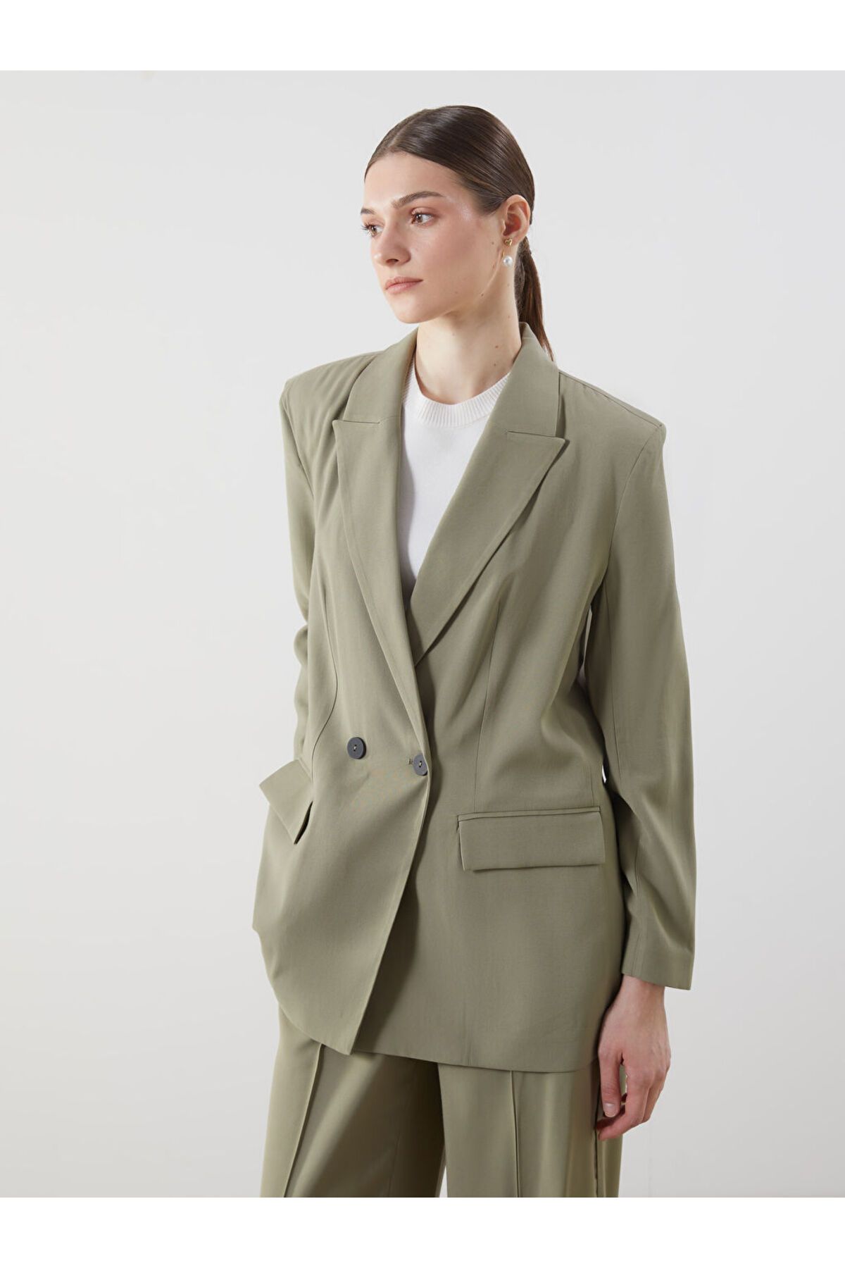 LC Waikiki Haki Kadın Blazer Ceket