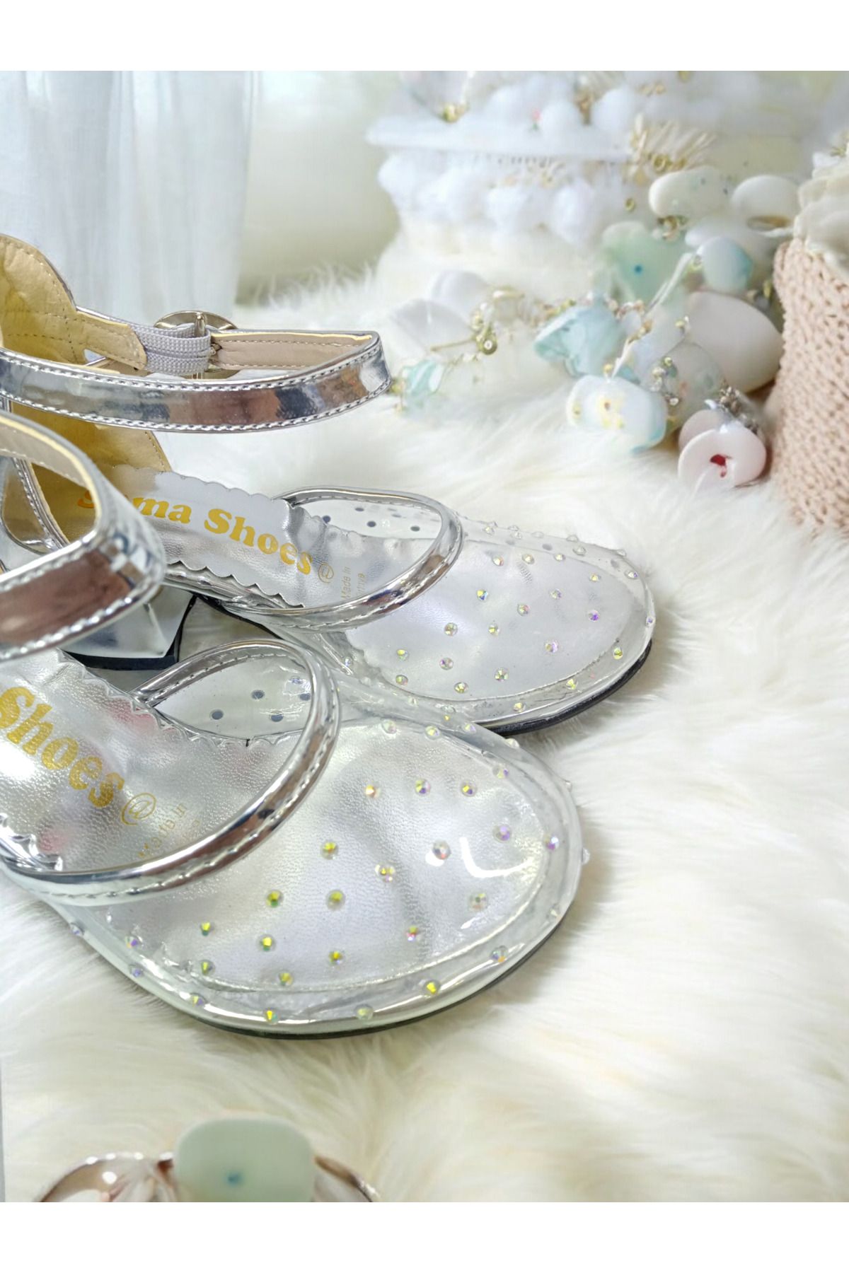 pediashoes-Cinderella Transparent Heel Shoes, Girl's Heel Shoes 4