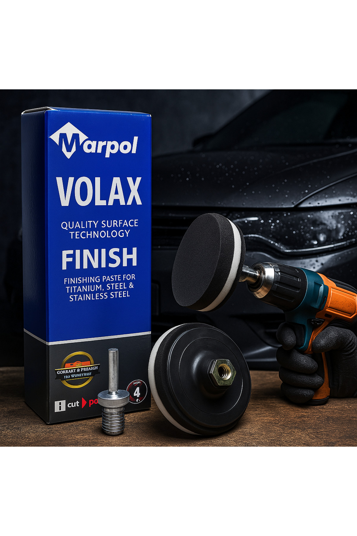 Genel Markalar Metal Parlatma Cilası Don Yağı Polisaj Metal Cila 1 Kg Polisaj Keçesi 115 Mm Matkap Aparatı M14