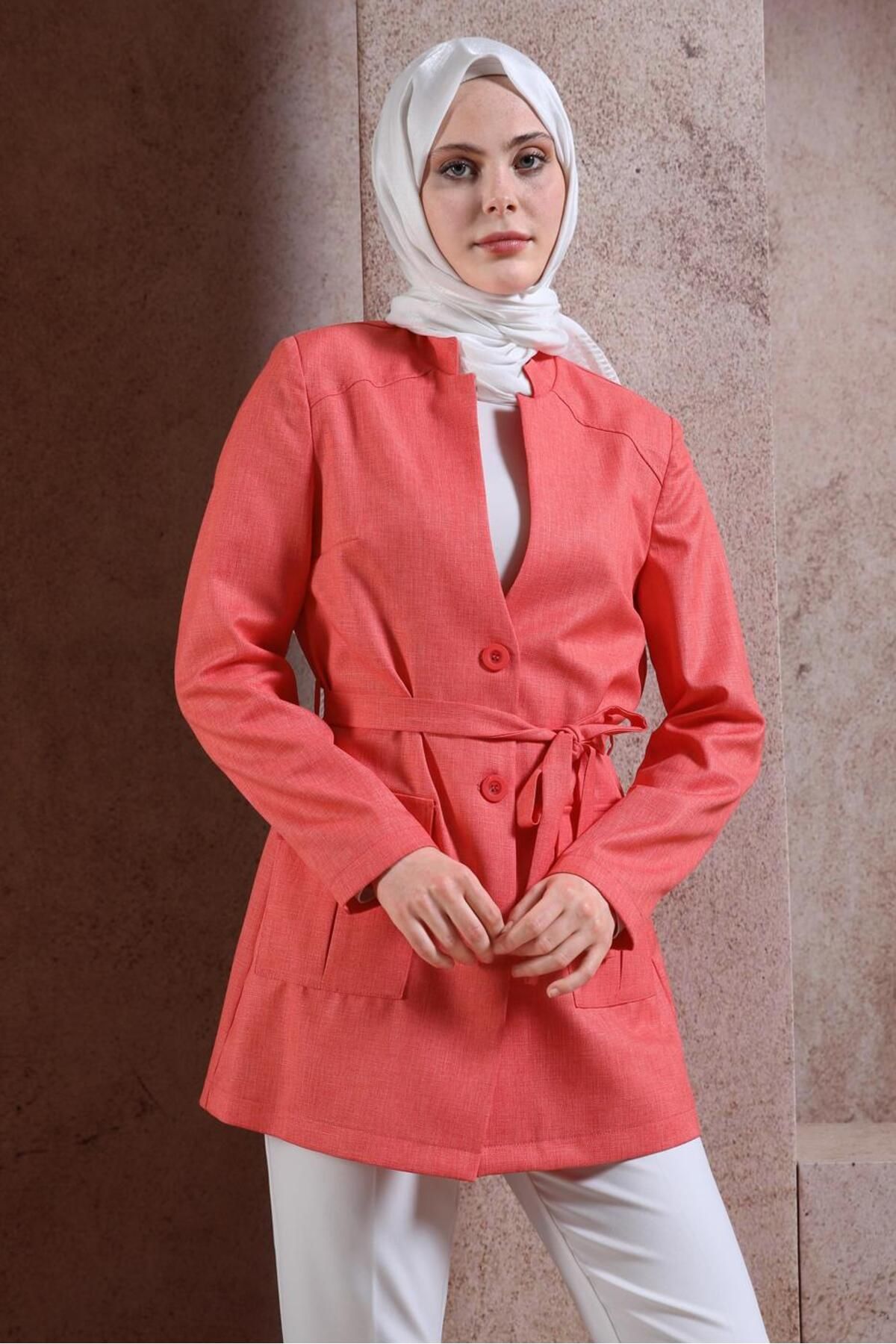 ژاکت کمربندی 44459 Alvina