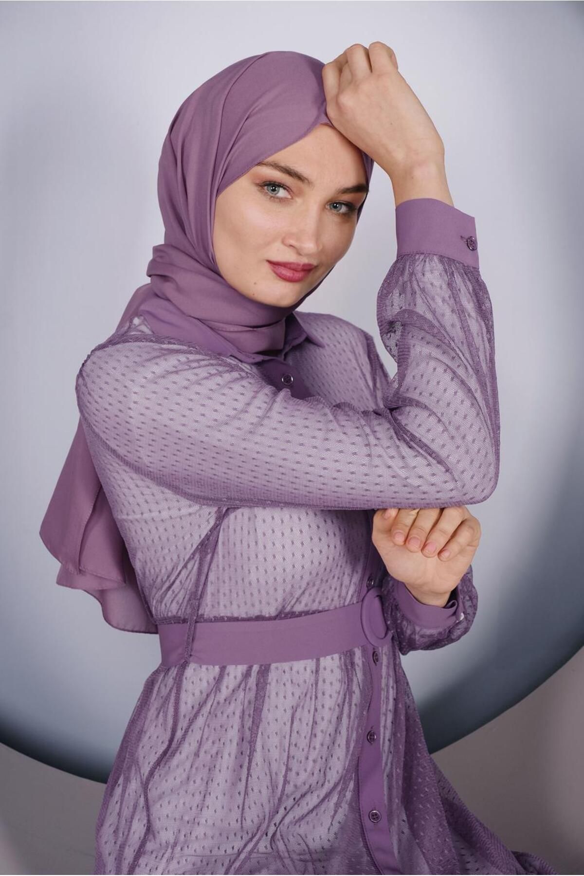 تونیک توری دکمه دار 41400 Alvina