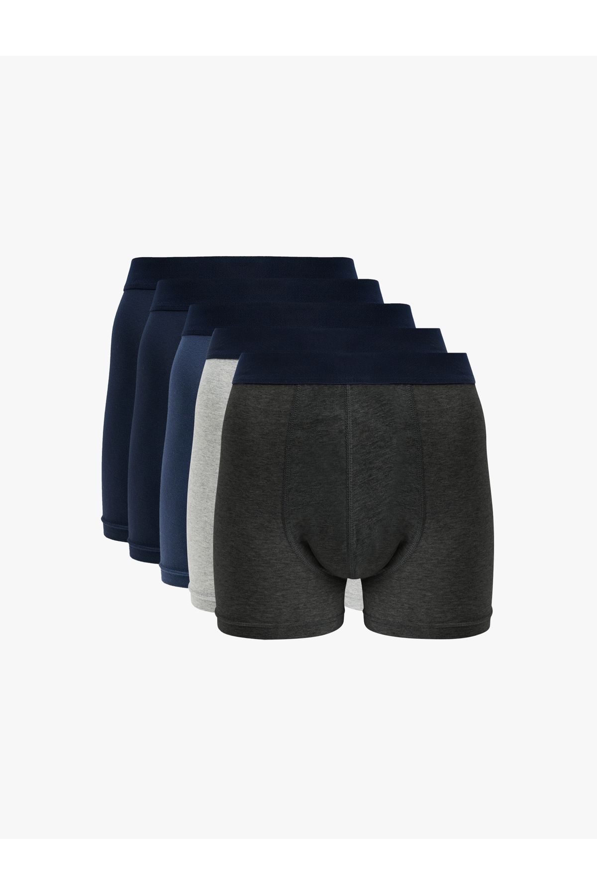 Koton Yeni Sezon Pamuklu Çok Renkli 5'li Erkek Boxer Seti