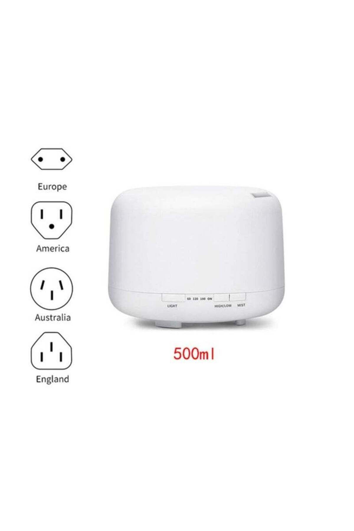 COOYA-مرطب هواء متعدد الوظائف، سعة 500 مل، إضاءة LED بـ 7 ألوان، 14 واط، مع وظيفة الإضاءة الليلية 6