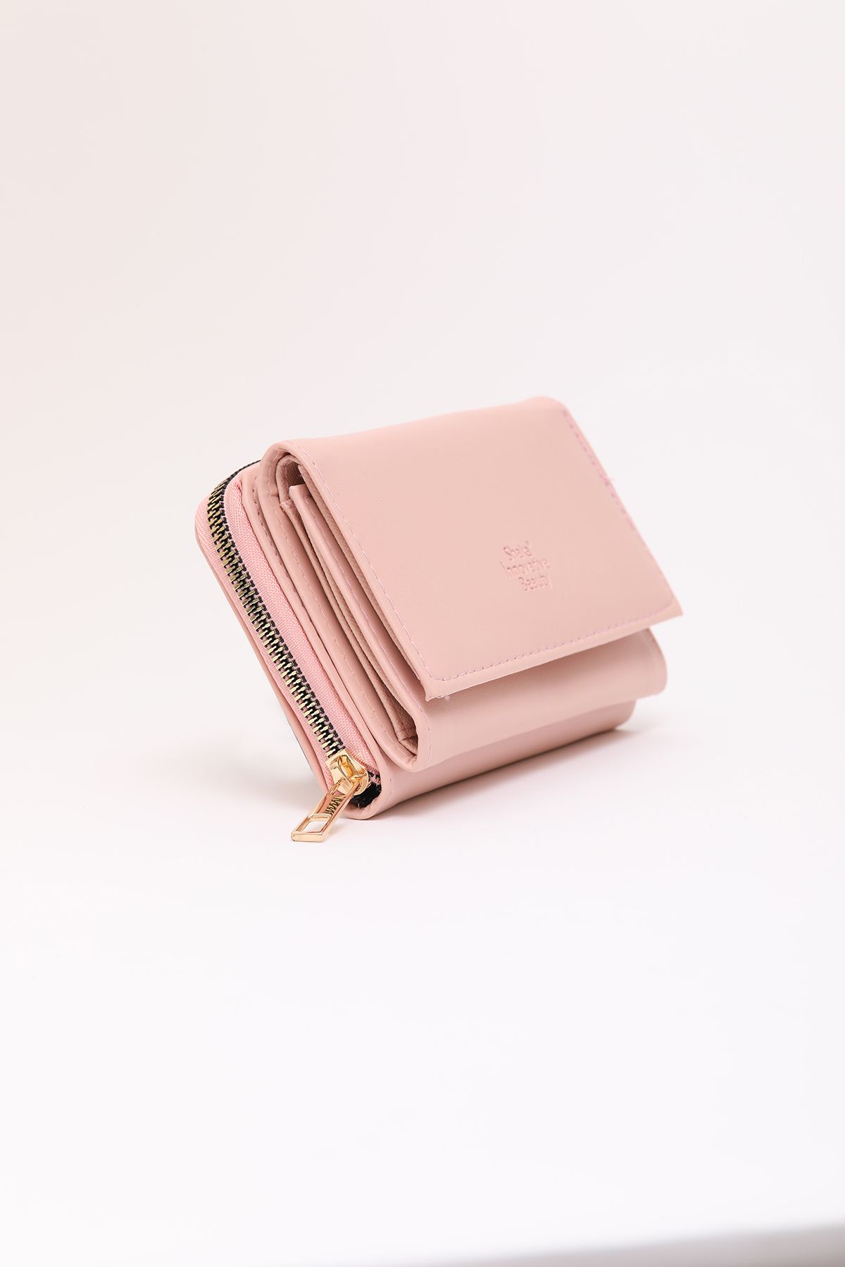 SHAKA-Powder Shk204 Faux Leather 13 Compartments, Card Holder, Paper and Coin Compartment Snap Wallet U:9 E:15 W:4 2