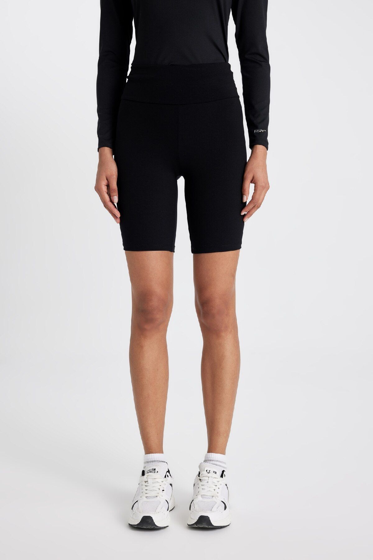 DeFacto-DeFactoFit Biker - Sport Tights B9547AX24SM, Taillennaht 4