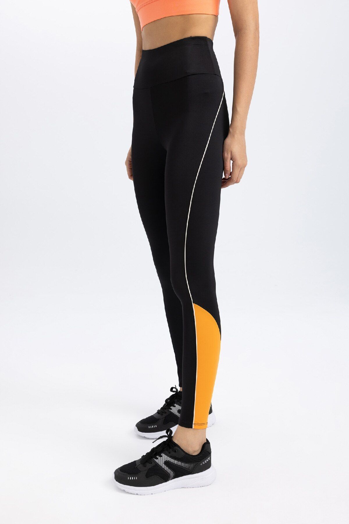 DeFacto-DeFactoFit - Sport-Leggings aus schwerem Stoff, taillenbetont B9409AX24SM 5