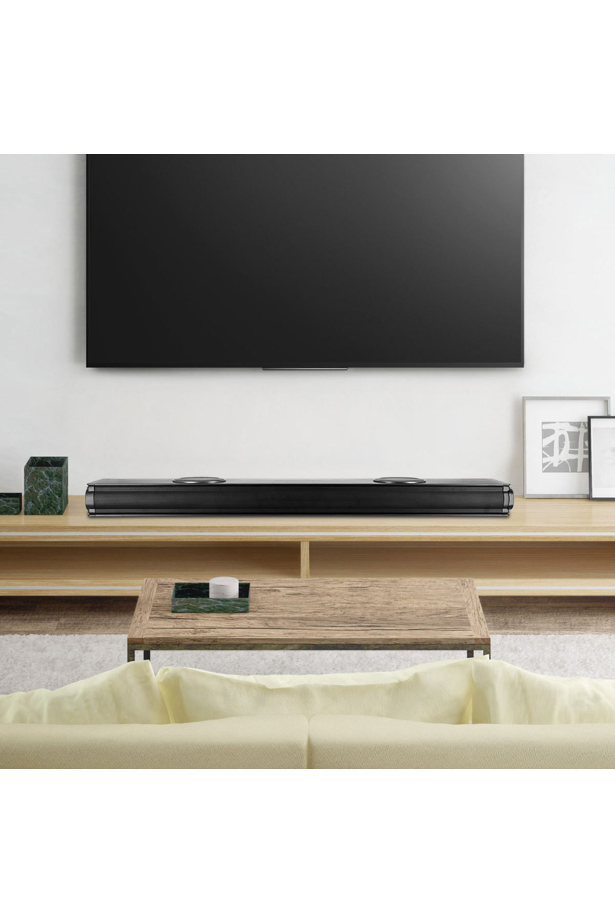 Geepas-2.2CH Portable Sound Bar System, LED Display & 3D DSP| USB/ AUX/ Bluetooth/ HDMI GMS11152 4