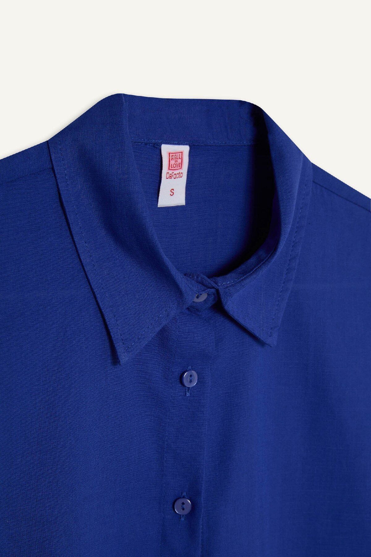 DeFacto-Regular Fit Cotton Beach Shirt-Fall in Love W8241Az24Sm 2