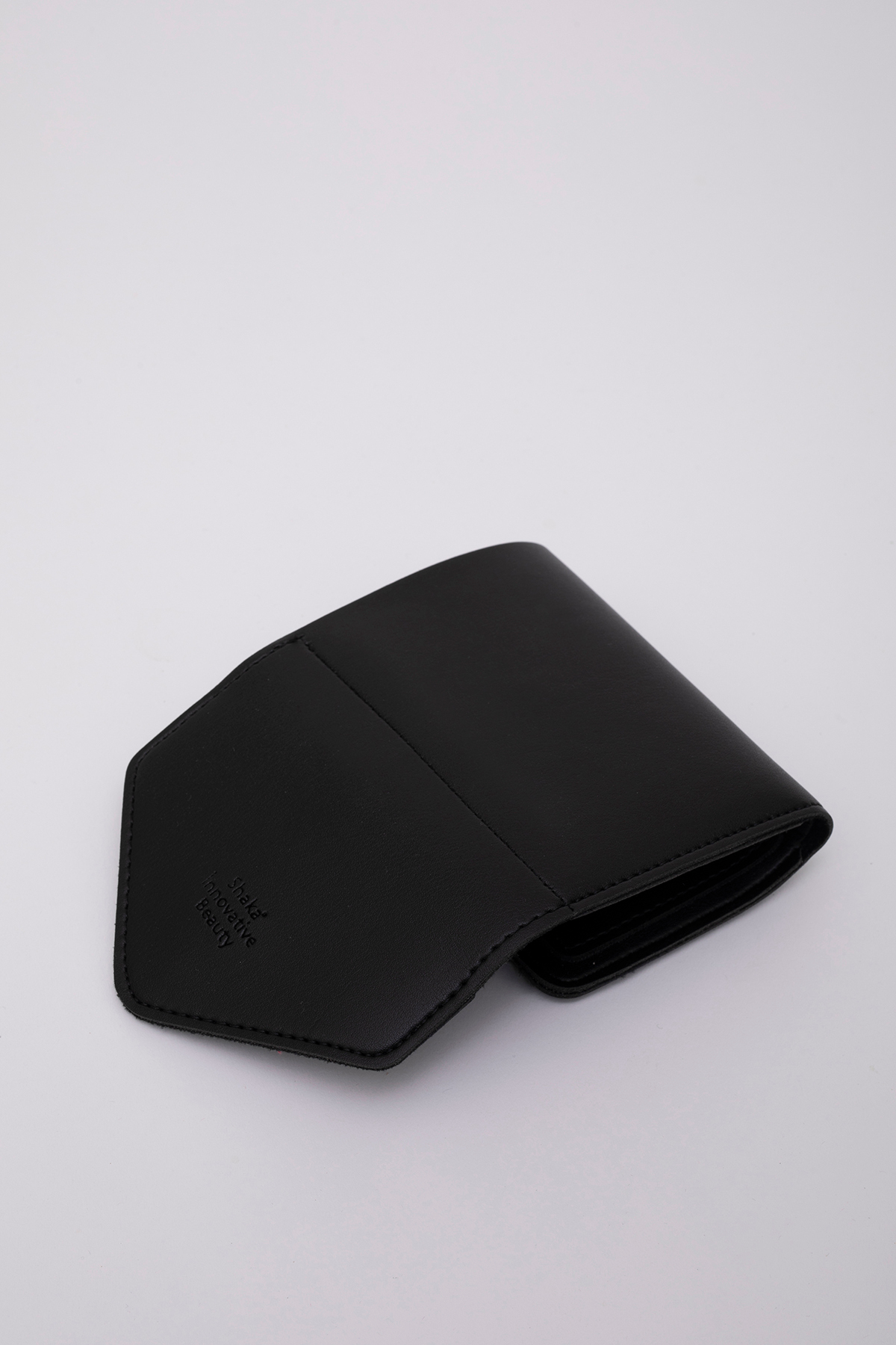 Shaka  Siyah SHK67 Suni Deri Bozuk Ve Kağıt Para Bölmeli Çıtçıtlı Kartlıklı Zarf Model Cepli Cüzdan - Görsel 5