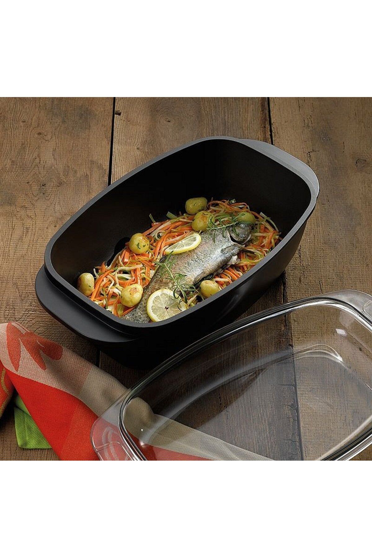 KELA Keck Lang-Rectangular baking tray with lid 32 cm KERROS 5