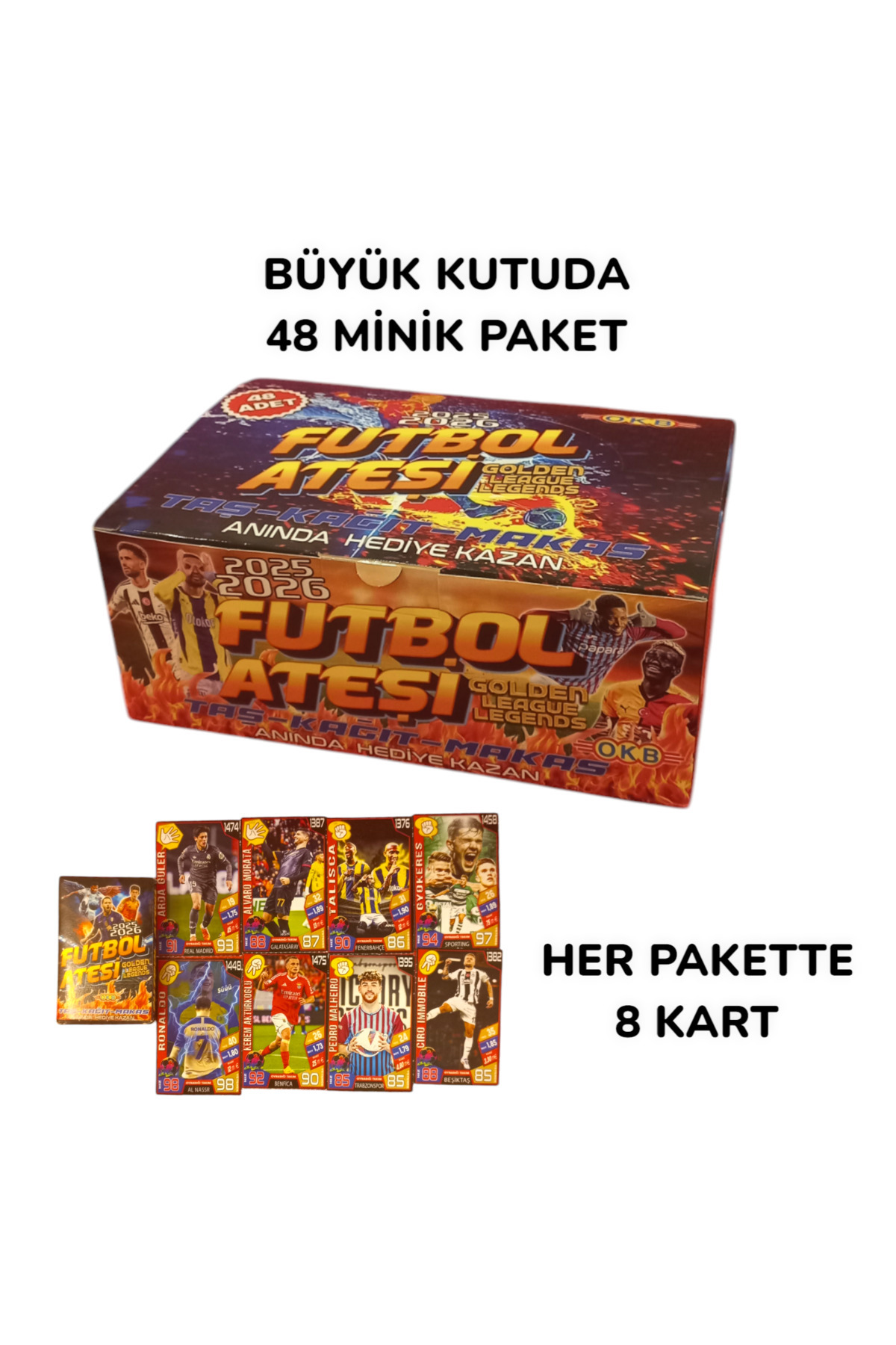 Genel Markalar Futbol Ateşi Golden League Legends Büyük Kutulu 48