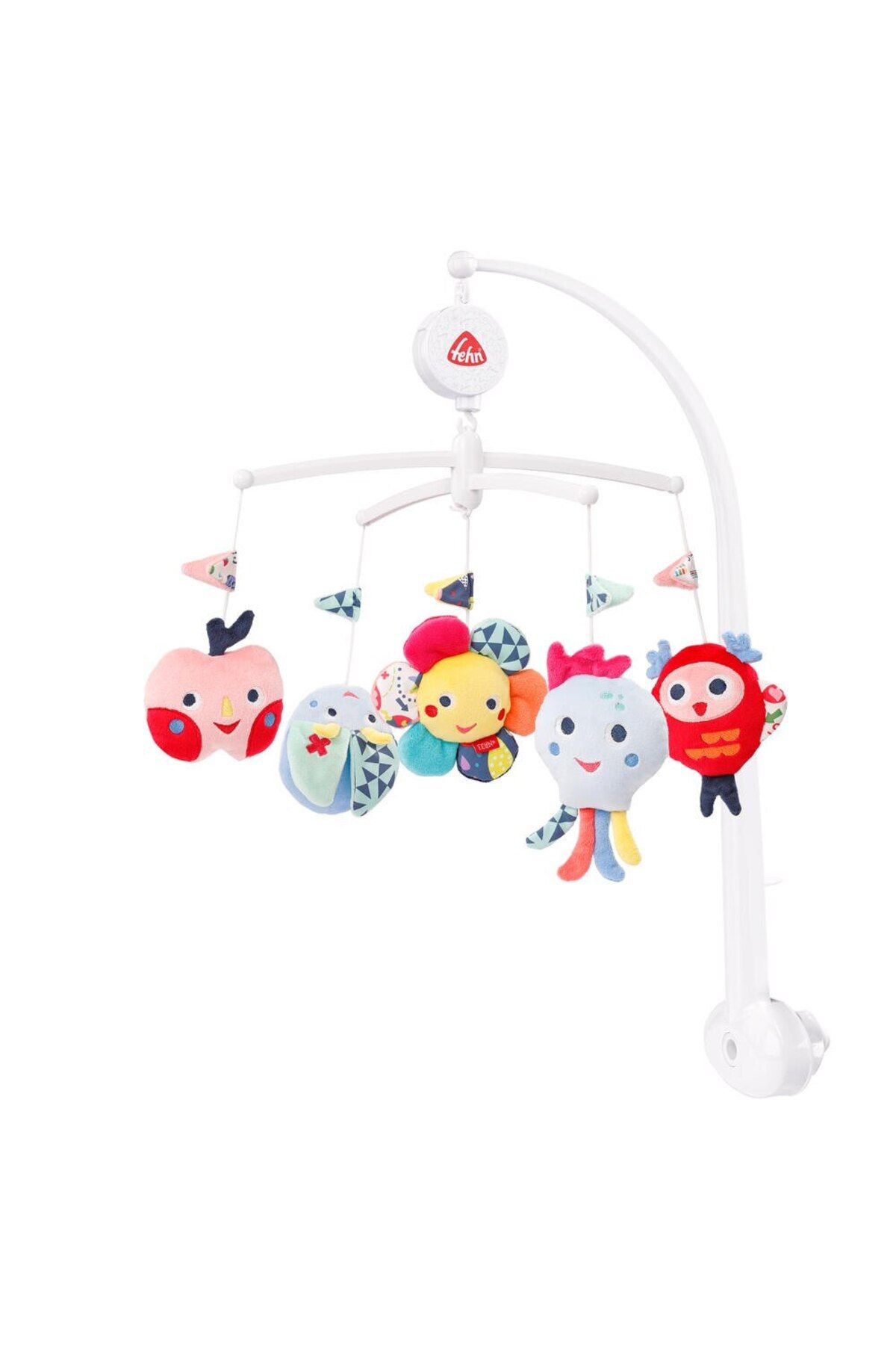 Baby Fehn Carusel Muzical Mobil - Prietenii Culorilor - One Size