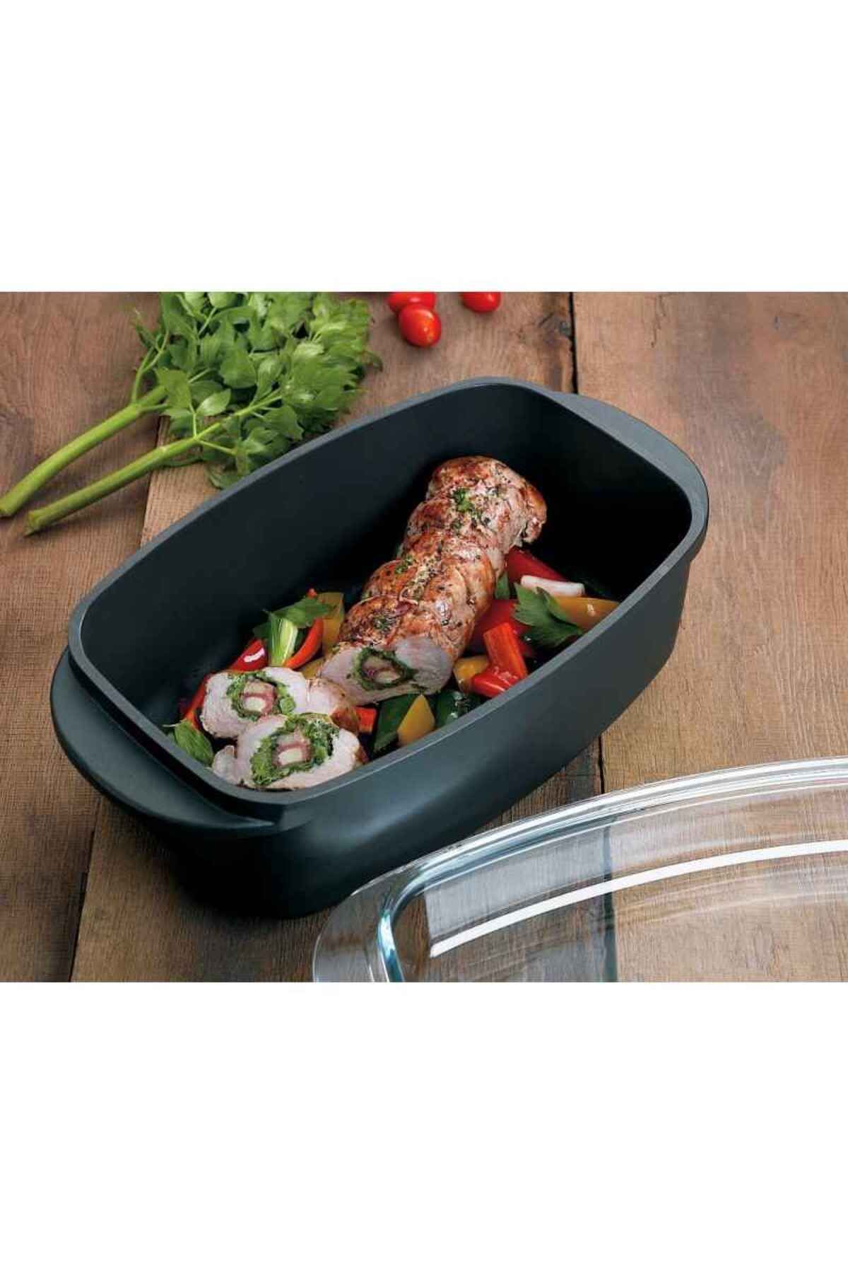 KELA Keck Lang-Rectangular baking tray with lid 32 cm KERROS 3