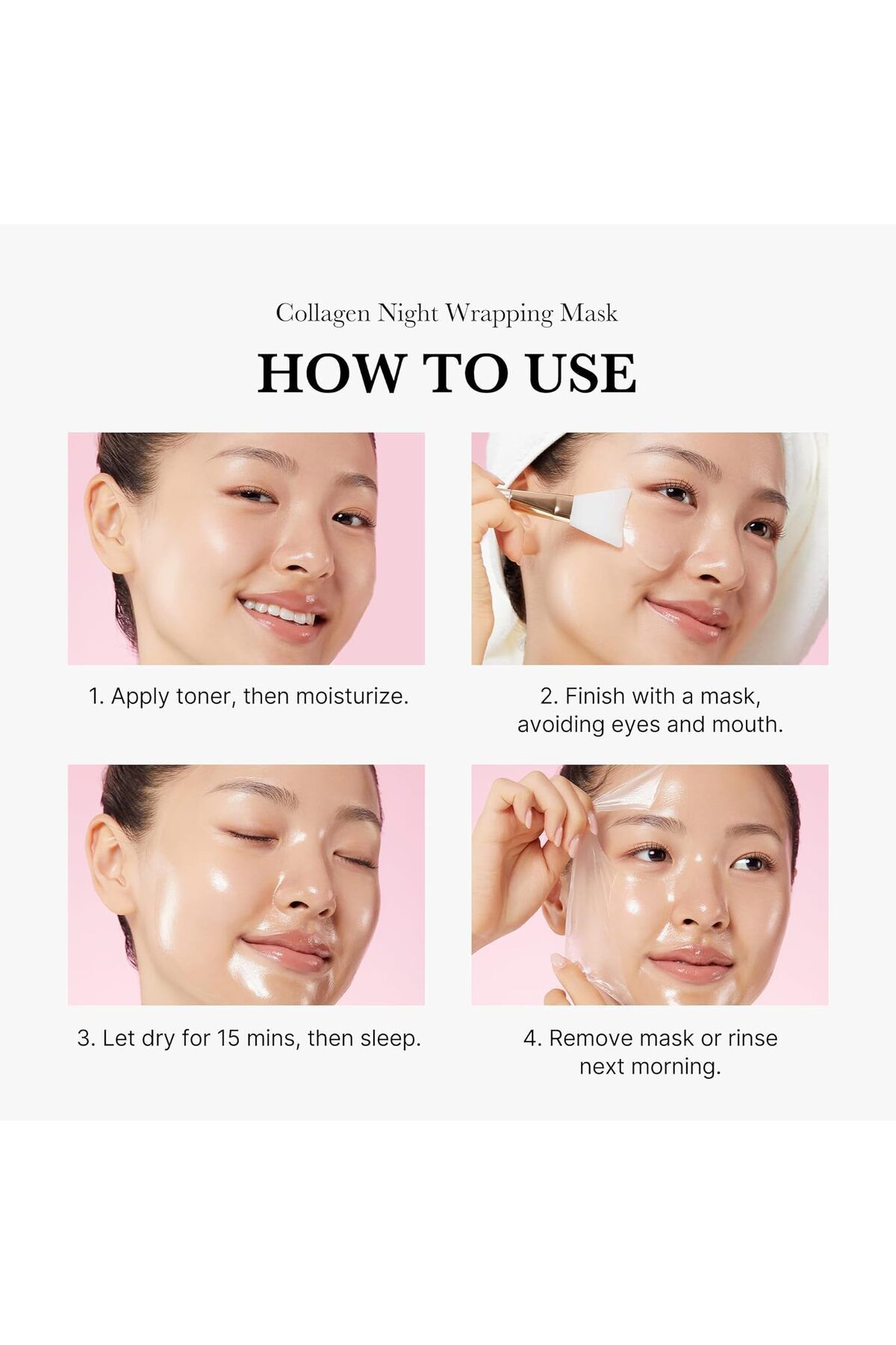 Medicube-75ml Collagen Night Wrapping Mask - Elasticity Protective, Collagen, Peel Off Sleep 5