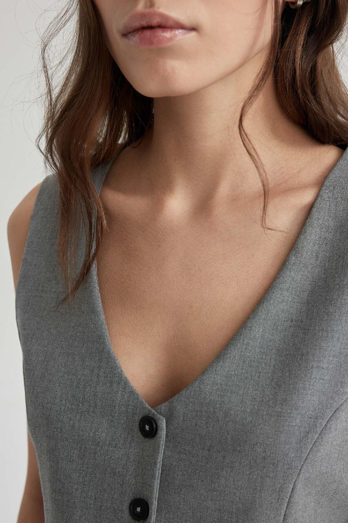 DeFacto-Crop Blazer Vest C2574ax24sp 8