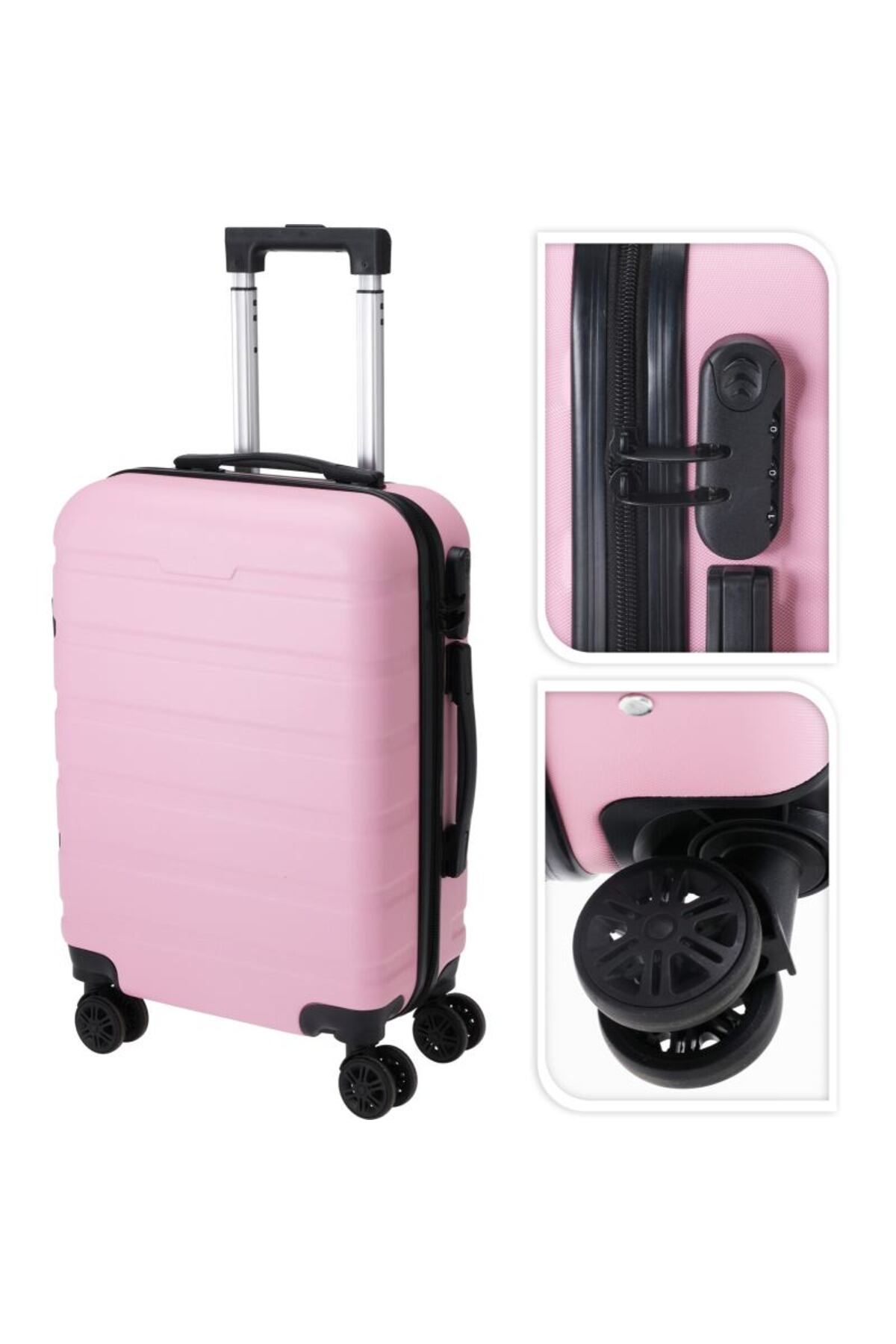 Excellent Houseware-Bagaj de mână pentru avioane pe roți 32 l OLDPINK 4